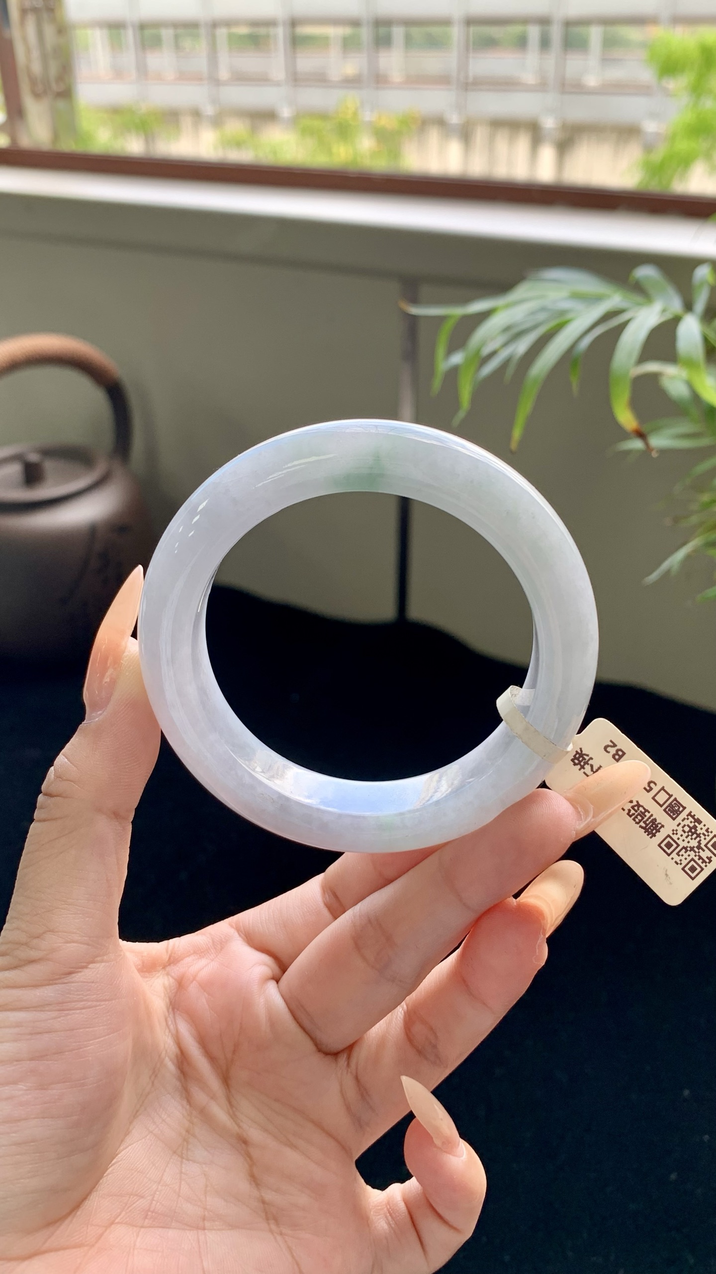 紫底飘绿花正圈,HY-9336,尺寸：55-13-10