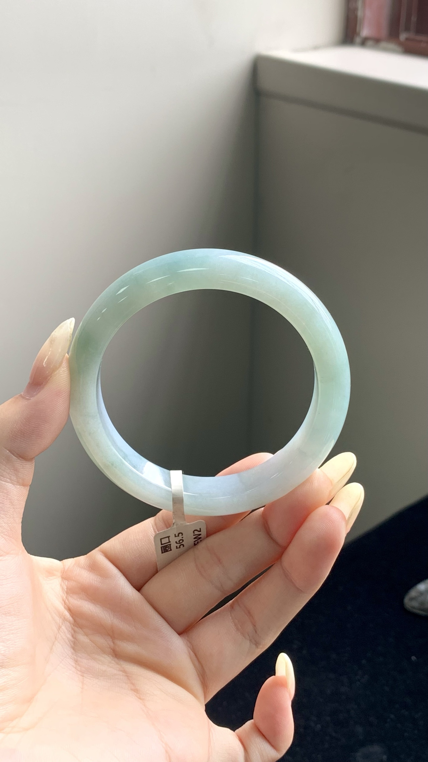 晴底飘花正圈成品,HYY-4959,尺寸：56.5-11.5-8.5
