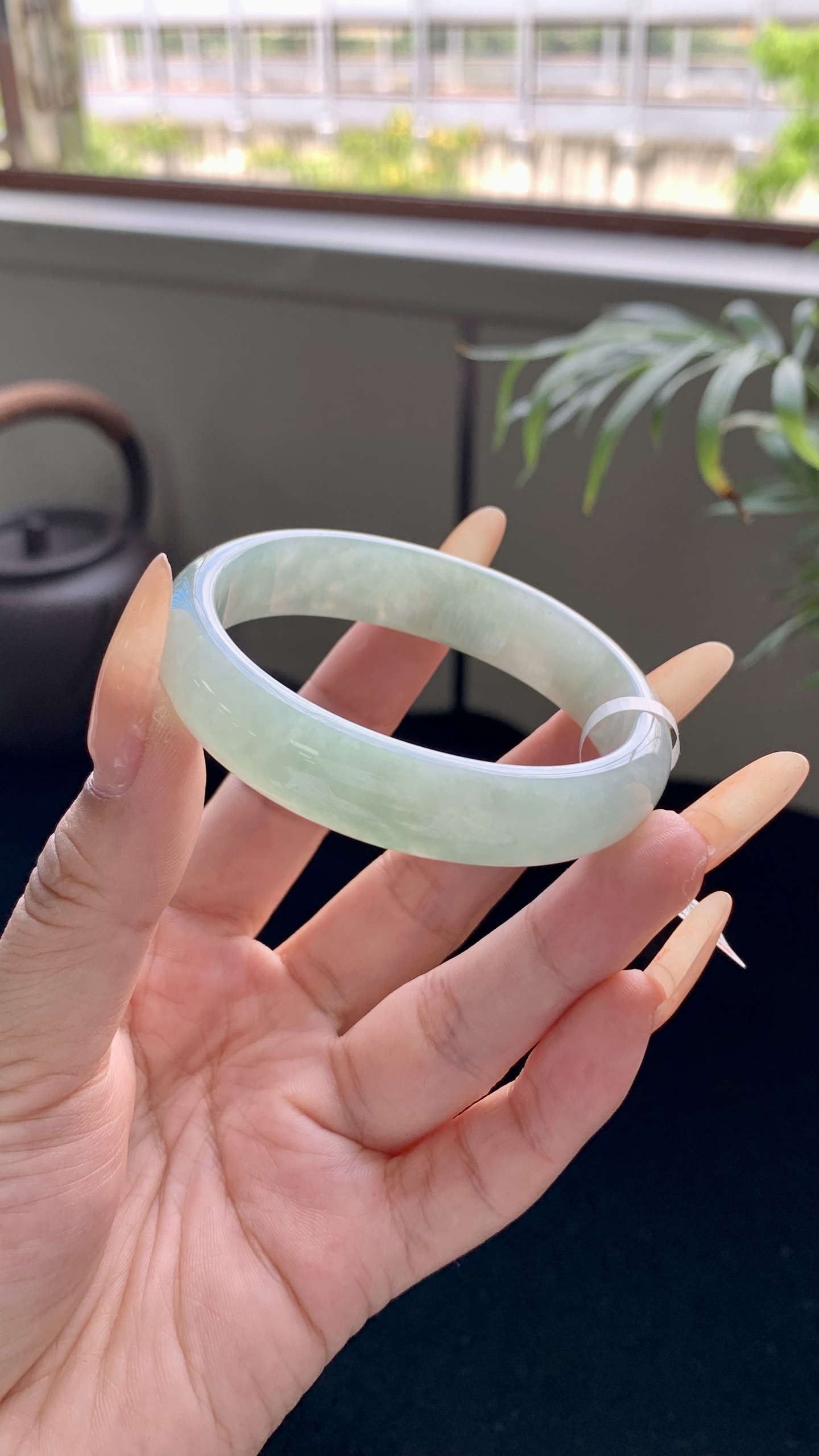 晴底飘绿贵妃成品,HYY-4803,尺寸：53-45.5-13-7
