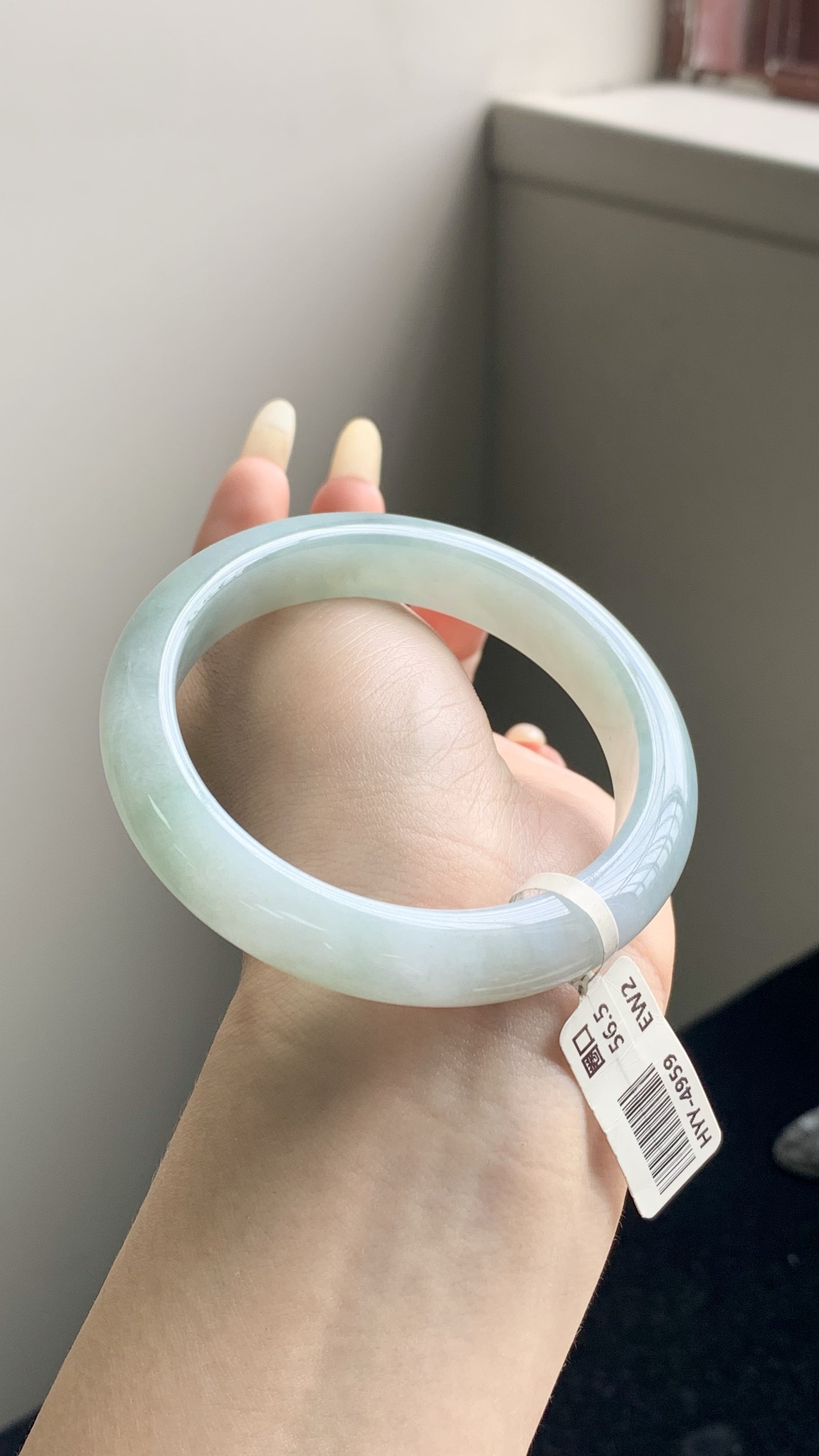 晴底飘花正圈成品,HYY-4959,尺寸：56.5-11.5-8.5