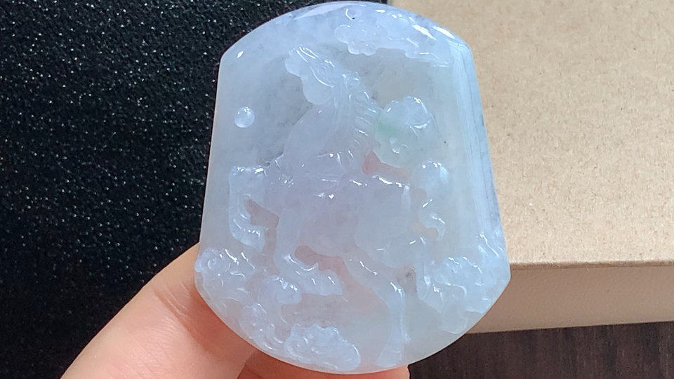 ️ 马上有钱，无裂，尺寸49.9-42.8-5.8mm，包A附证书