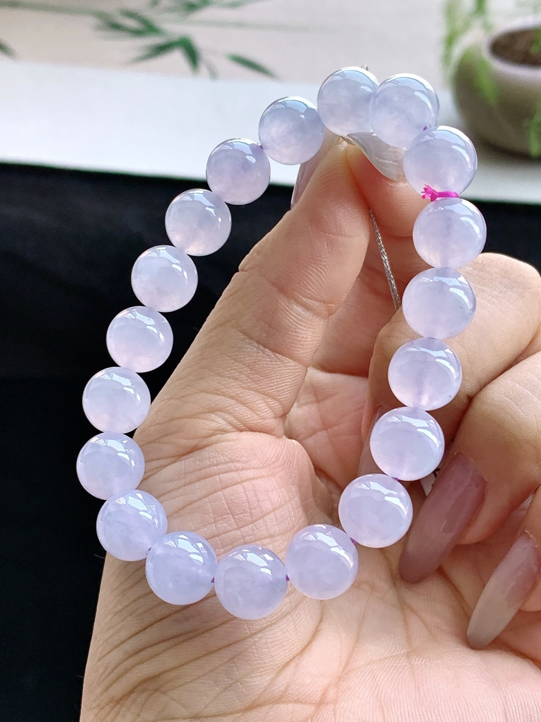 珠子冰紫罗兰手串圆珠子手串,性比高,尺寸10mm,重量33.8克