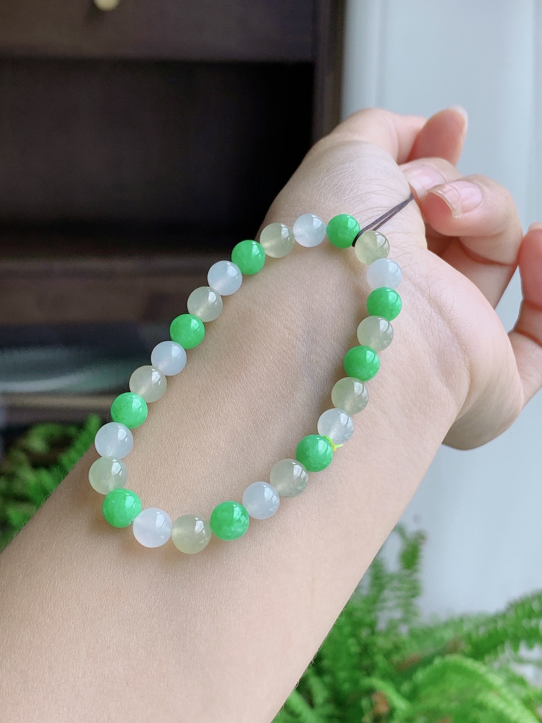 【珠子】冰多宝手串圆珠珠子手串【说明】性比高【尺寸】6.6mm【重量】13克