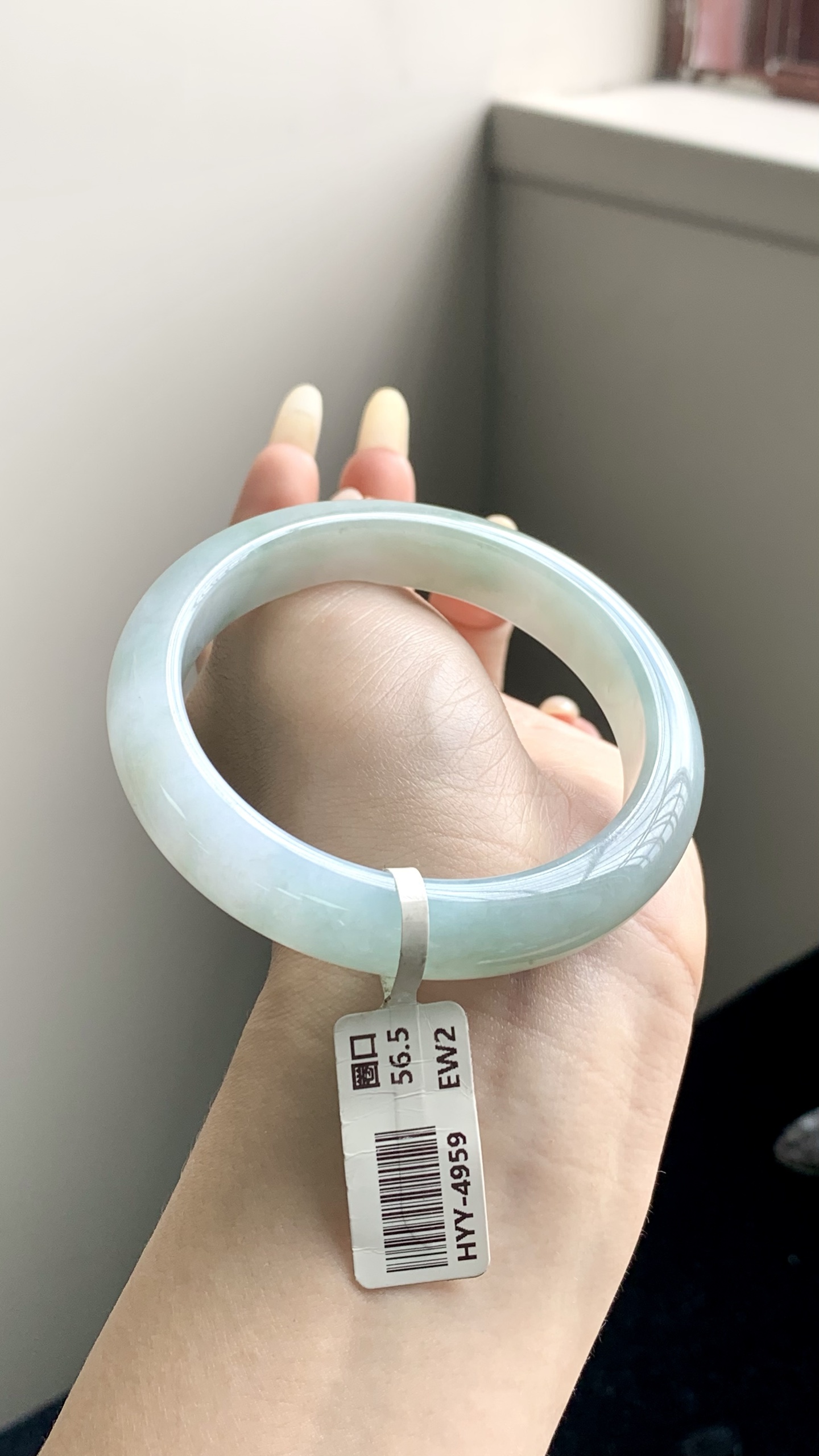 晴底飘花正圈成品,HYY-4959,尺寸：56.5-11.5-8.5
