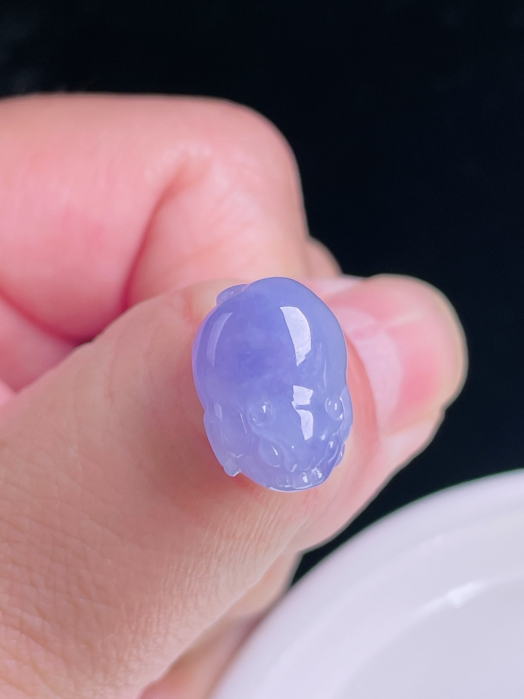️貔貅，老种起光，细底通透，尺寸：15.4/11.7/7.3mm0831