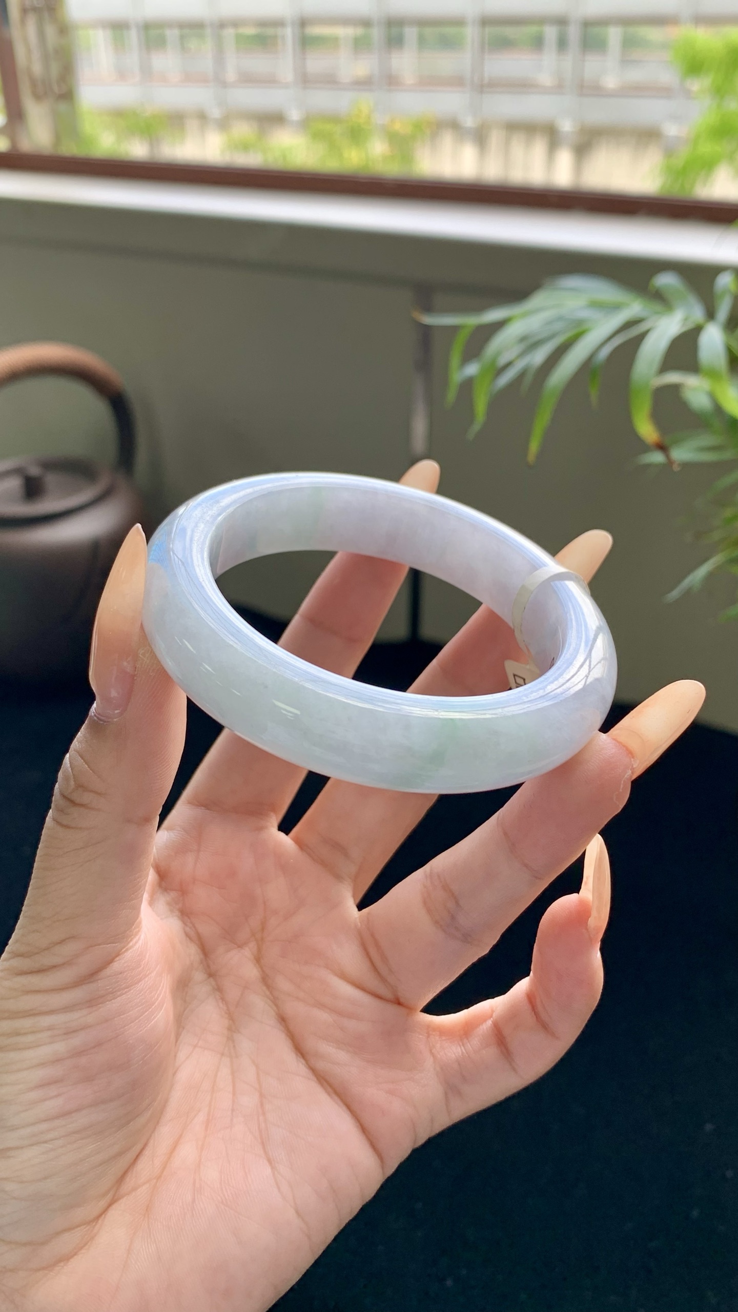 紫底飘绿花正圈,HY-9336,尺寸：55-13-10