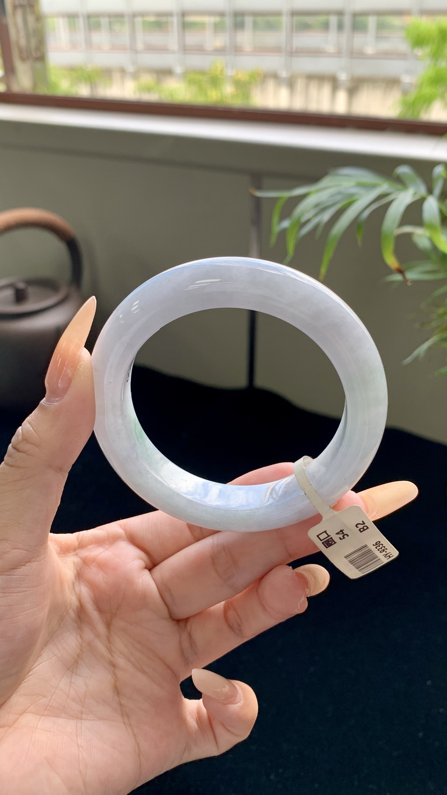 紫底飘绿花正圈,HY-9336,尺寸：55-13-10