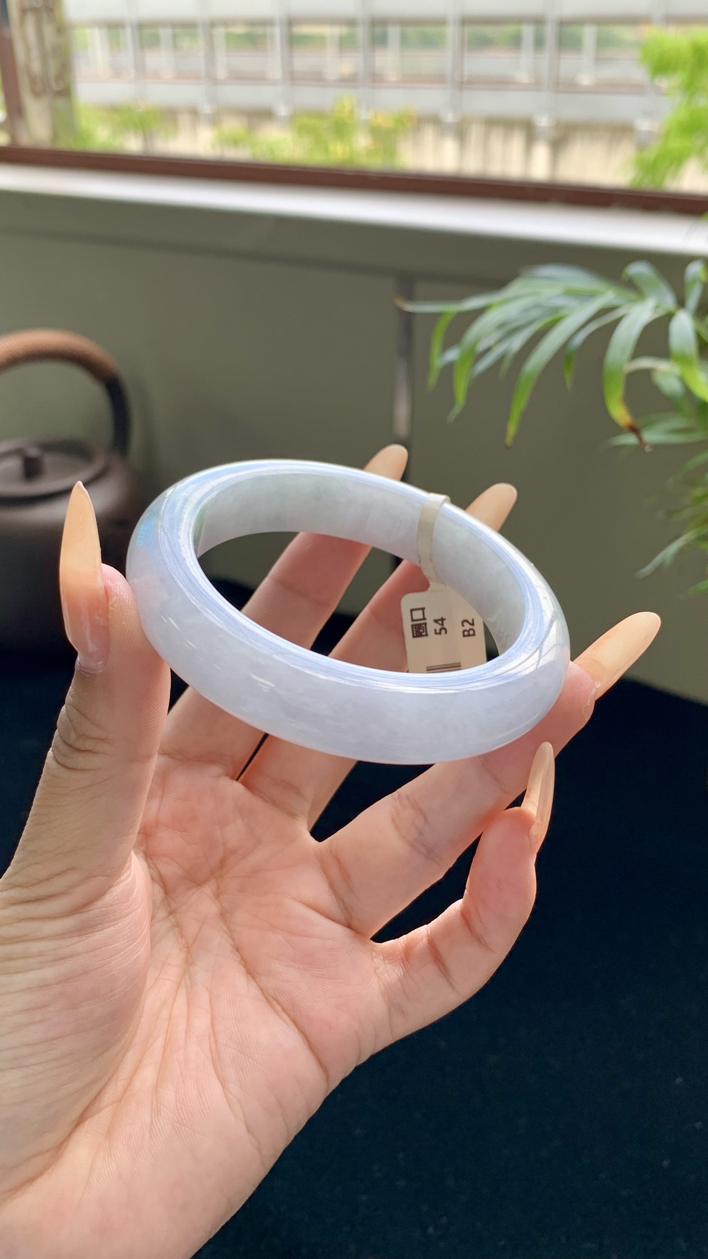 紫底飘绿花正圈,HY-9336,尺寸：55-13-10