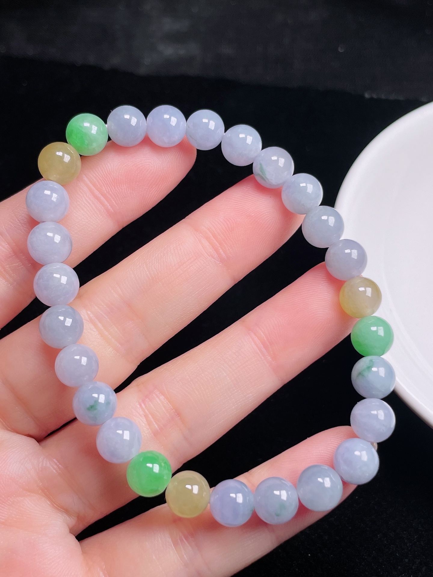 ️ 多彩圆珠手串 色彩缤纷 颗颗精选 裸石：7