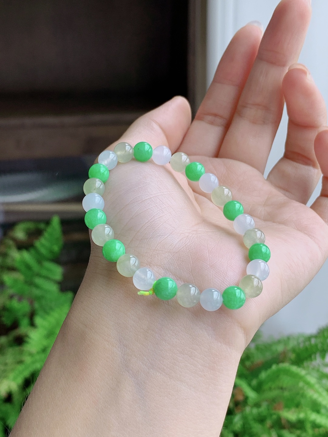 【珠子】冰多宝手串圆珠珠子手串【说明】性比高【尺寸】6.6mm【重量】13克