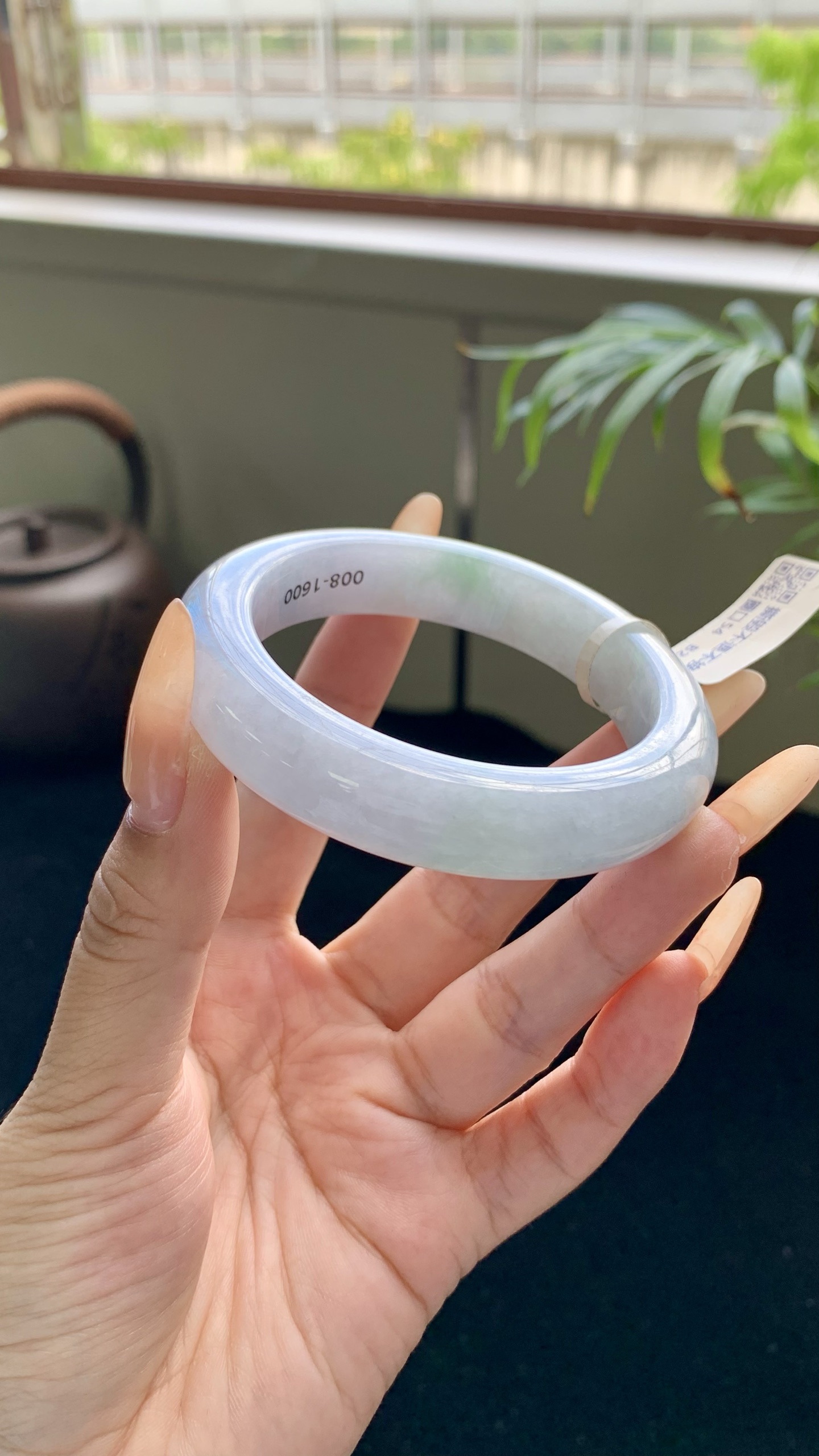紫底飘绿花正圈,HY-9336,尺寸：55-13-10
