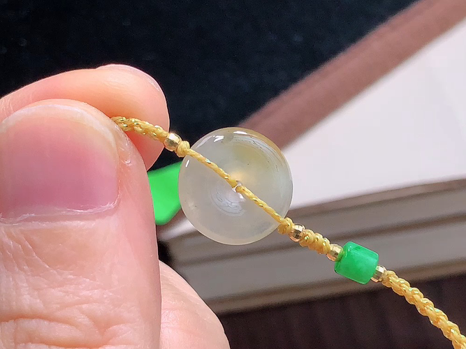 ️ 18K金伴钻平安扣手链，尺寸12.1-3.0mm，包A附证书