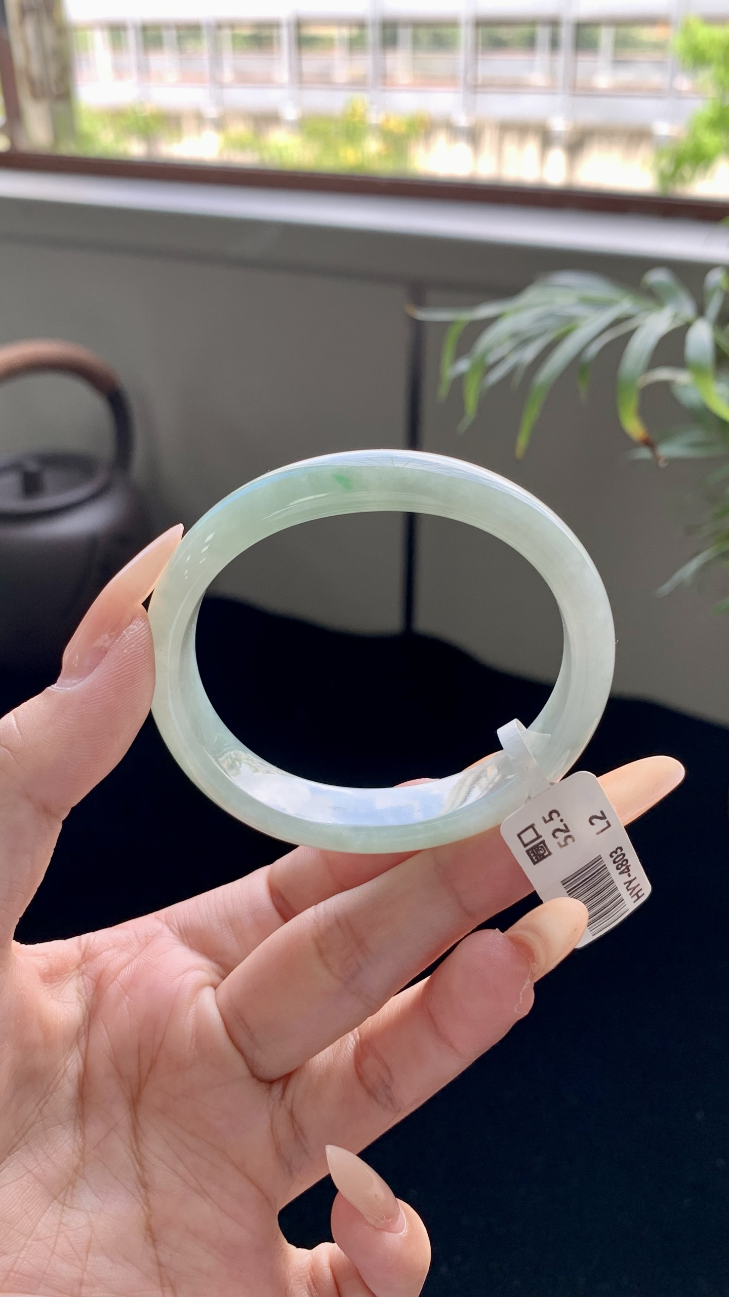 晴底飘绿贵妃成品,HYY-4803,尺寸：53-45.5-13-7