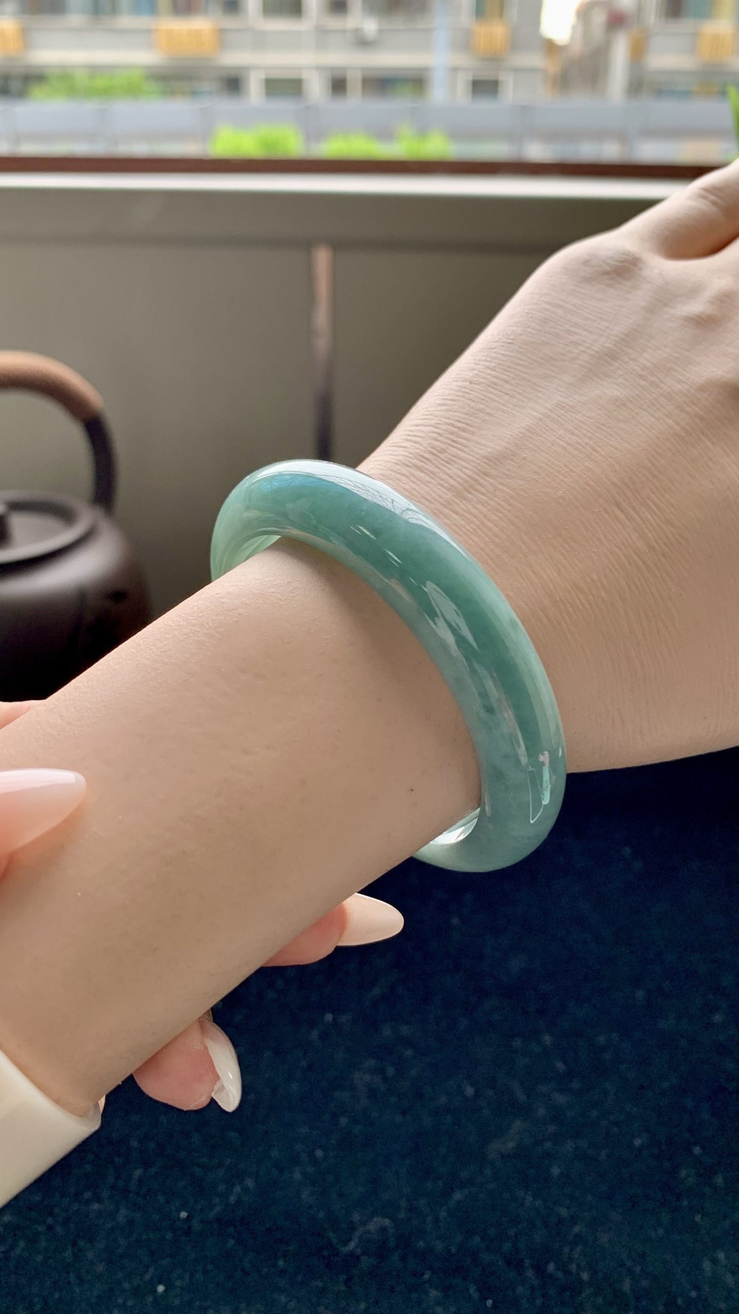 蓝底正圈成品 HY-9182 尺寸：52-12-8