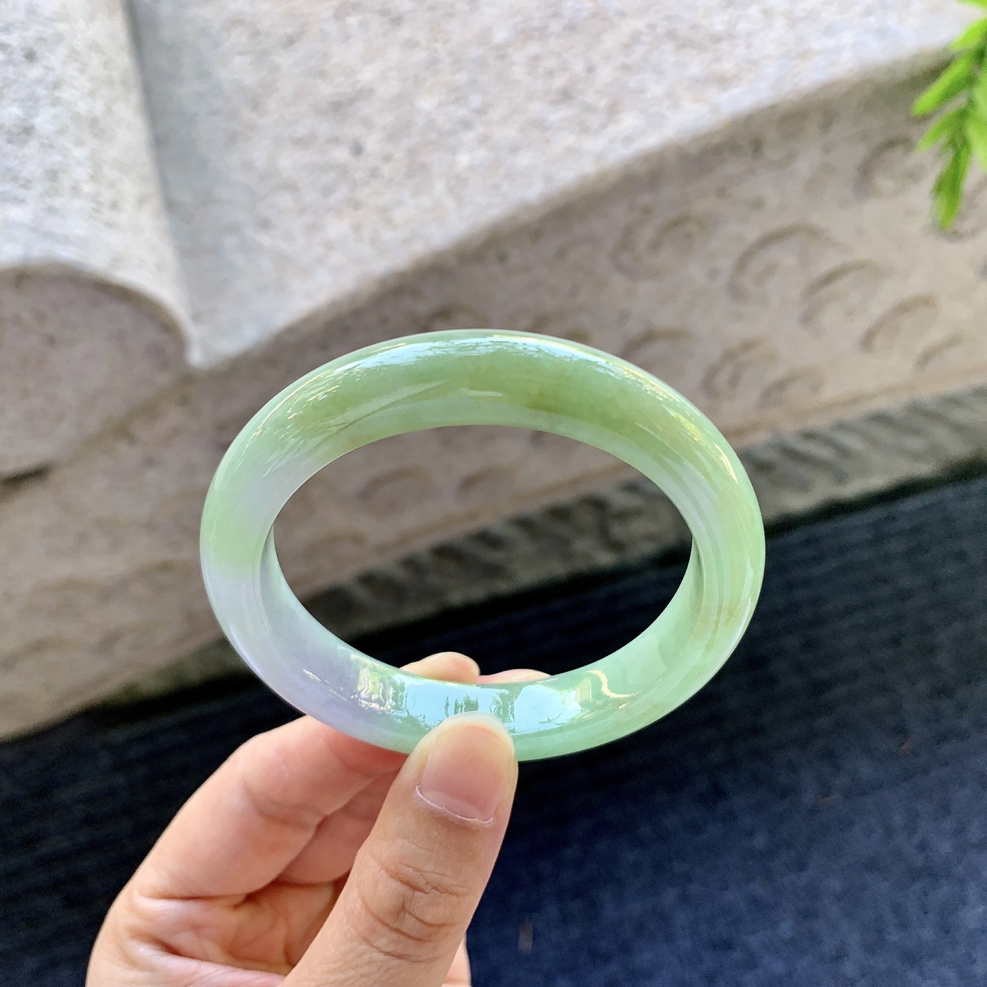 正圈51 52，双彩，水润，种老，细腻，无裂，编码BA090244
