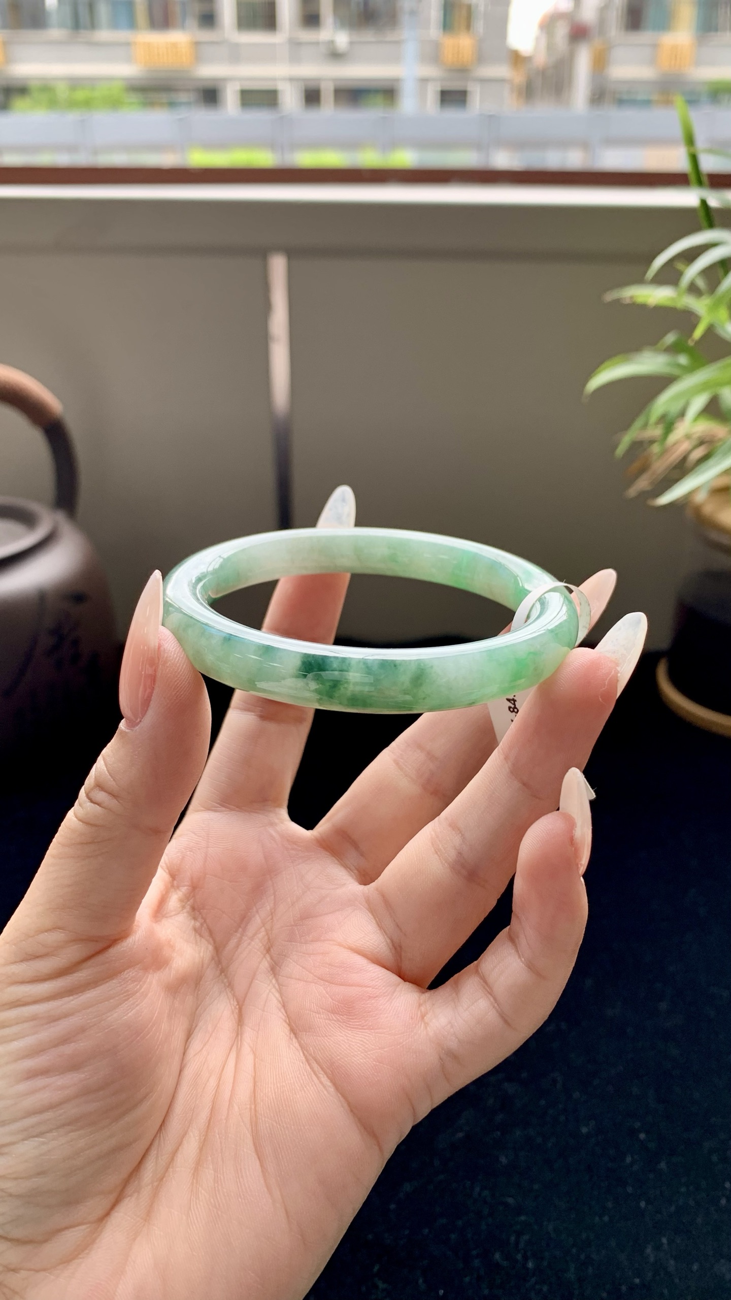 飘绿花圆条圆条成品 HYY-8453 尺寸：55-9.5-8.5