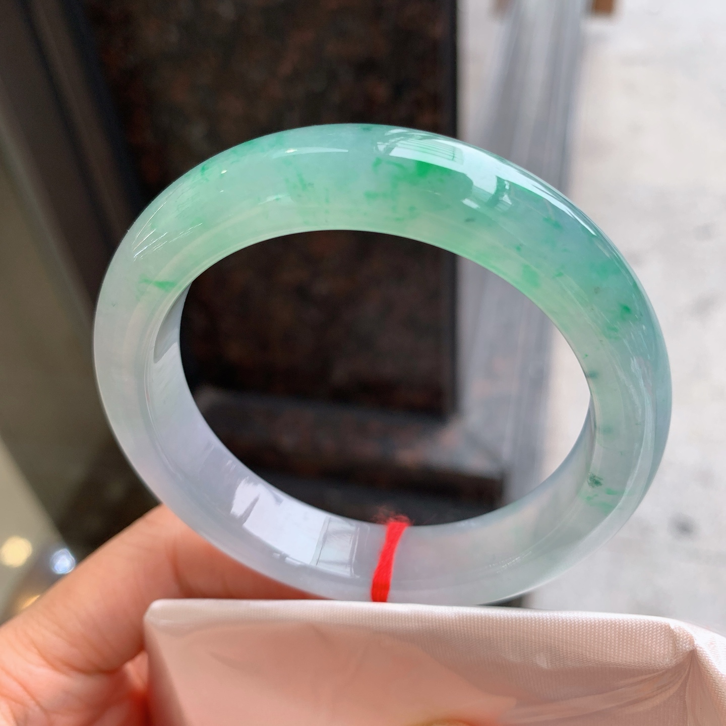 正圈冰飘绿 无裂 种色俱佳