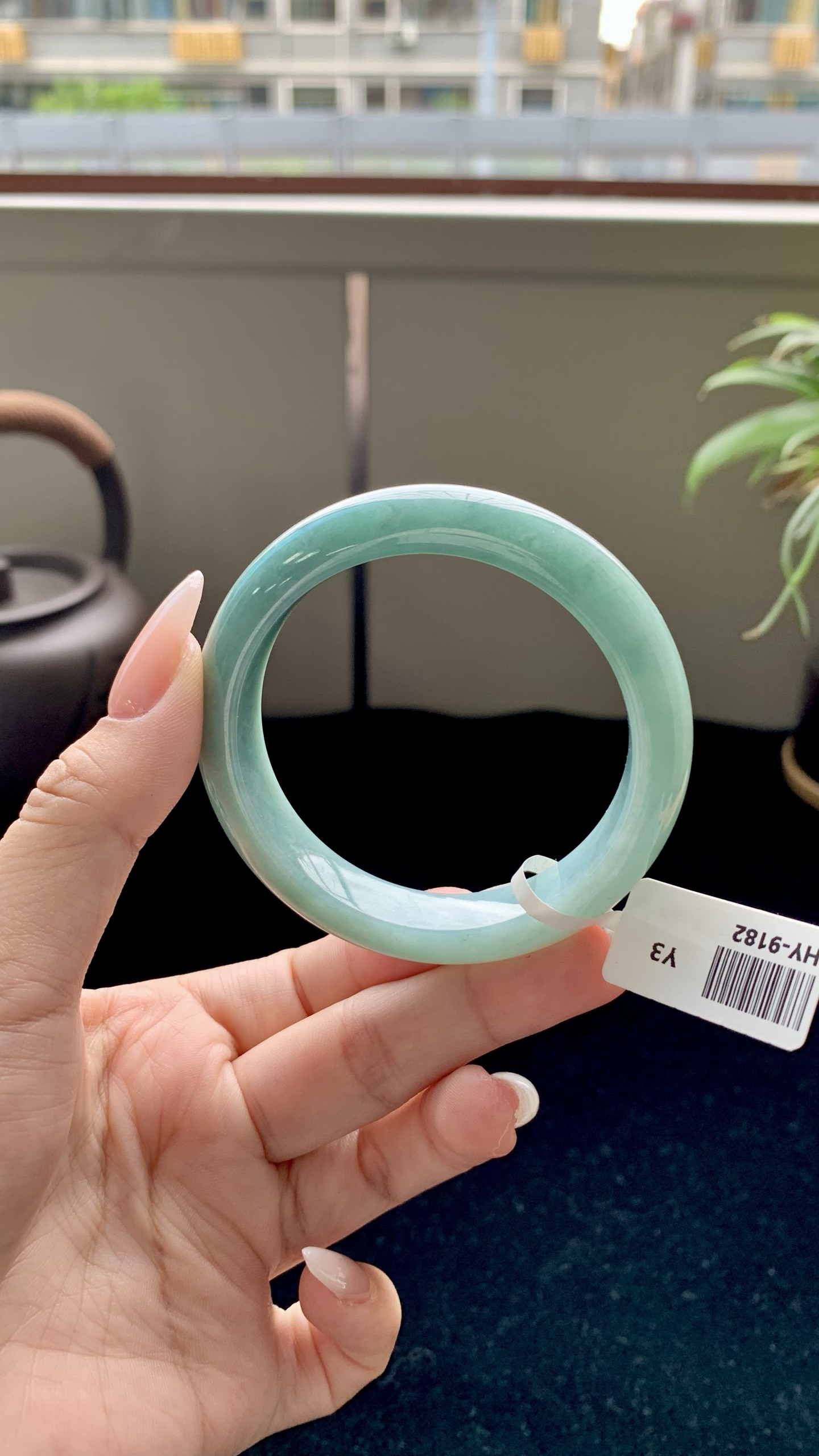 蓝底正圈成品 HY-9182 尺寸：52-12-8