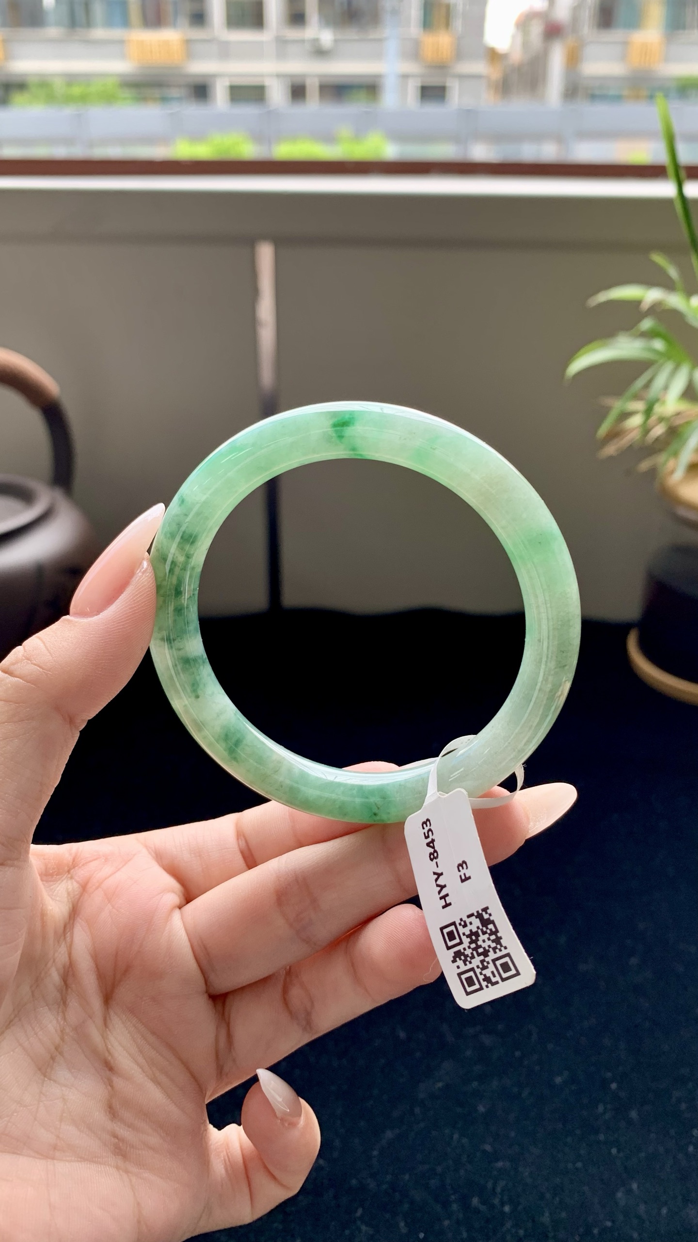 飘绿花圆条圆条成品 HYY-8453 尺寸：55-9.5-8.5