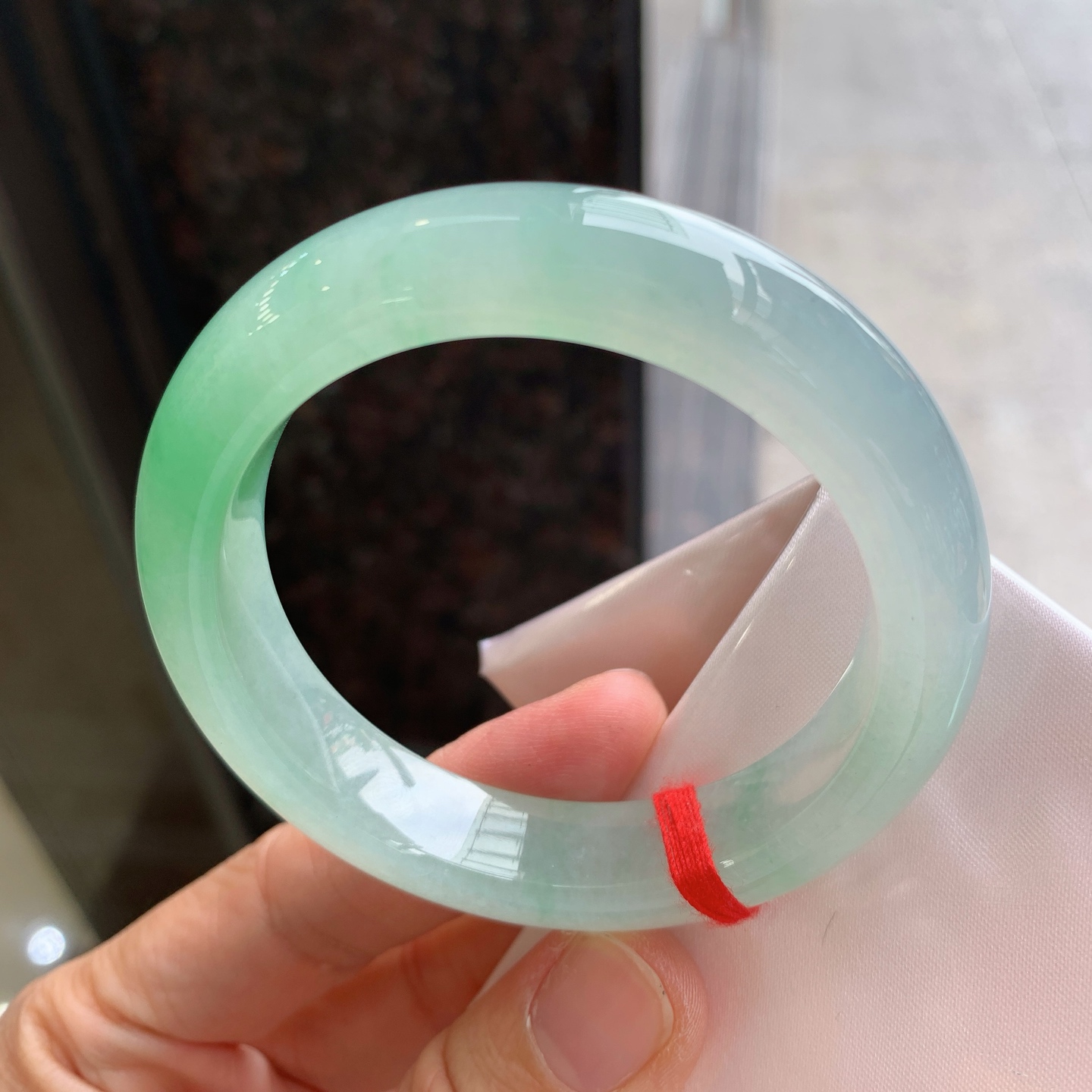 正圈冰飘绿 无裂 种色俱佳