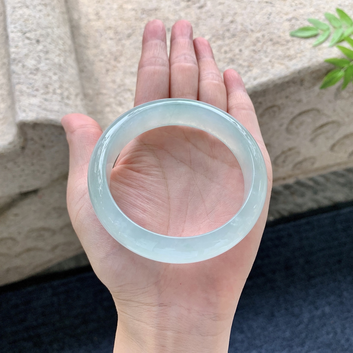 正圈，冰晴底，清透，水润，种老，细腻，无裂，编码C5083113