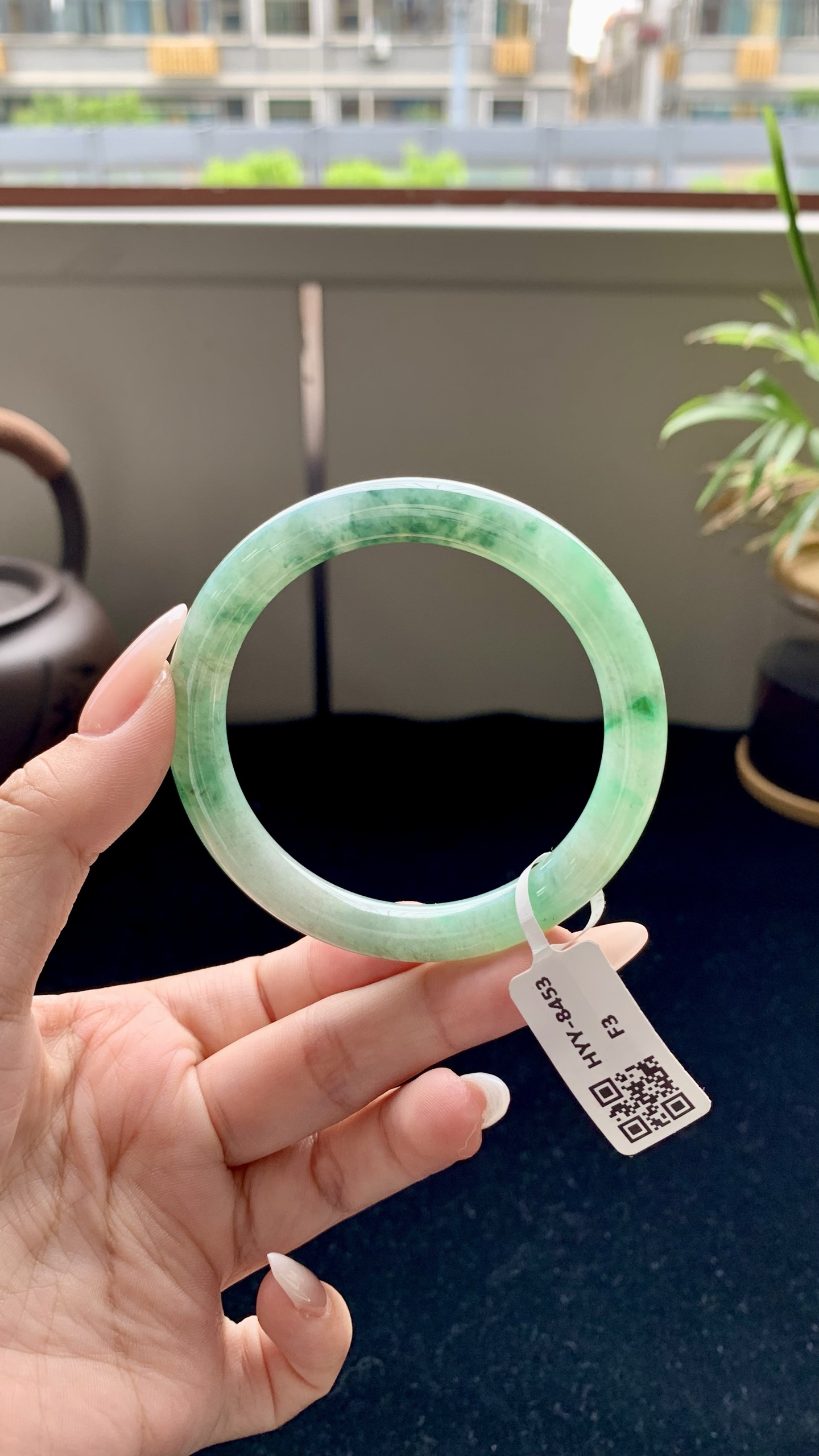 飘绿花圆条圆条成品 HYY-8453 尺寸：55-9.5-8.5