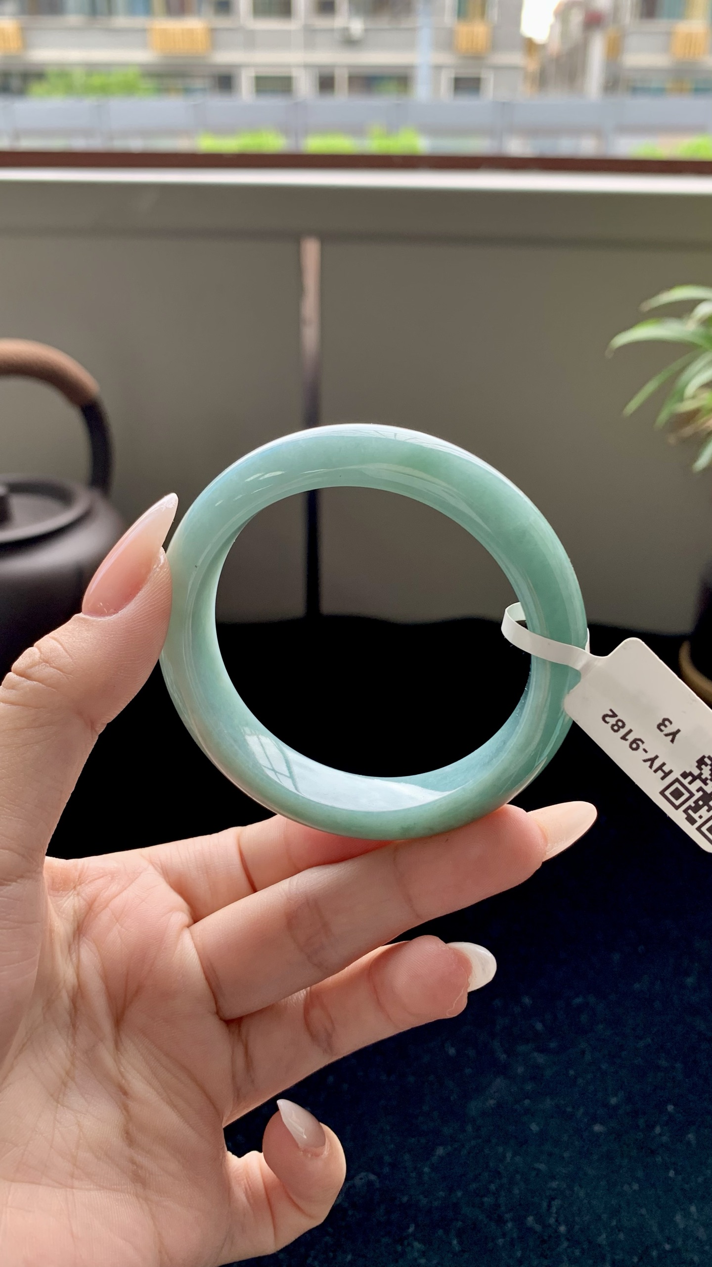 蓝底正圈成品 HY-9182 尺寸：52-12-8
