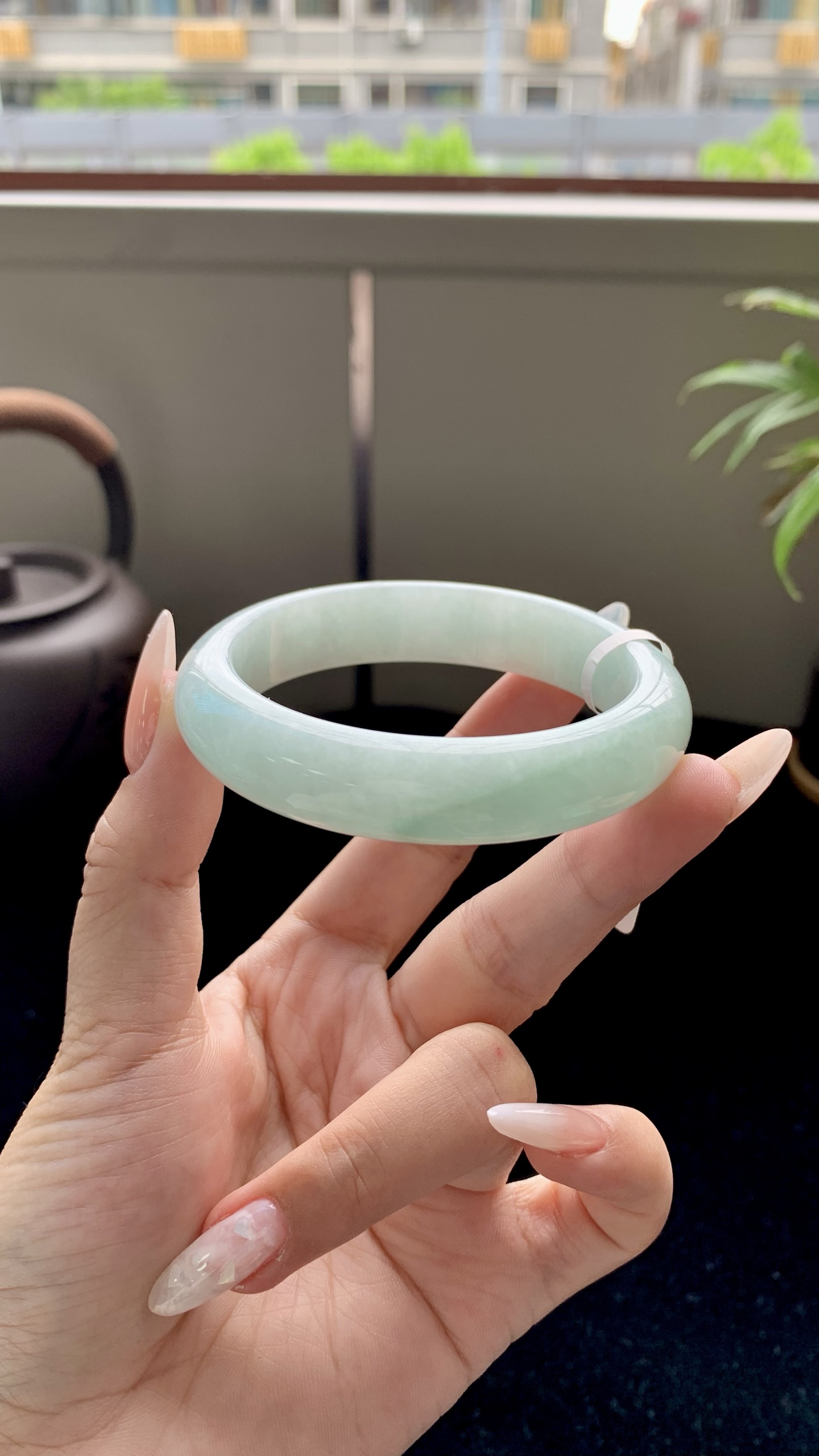 淡果绿正圈成品,HY-9185,尺寸：54-13-8