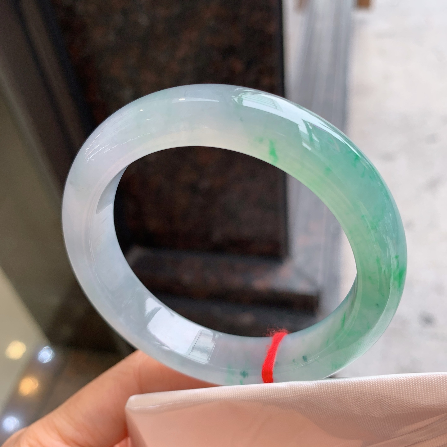 正圈冰飘绿 无裂 种色俱佳