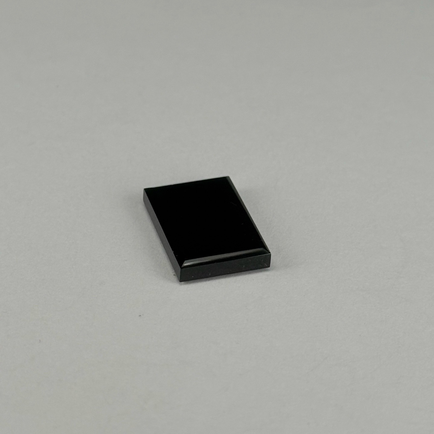 精品墨翠方戒面裸石 种好色正 黑度极好 打灯通透 油性十足  尺寸17.1