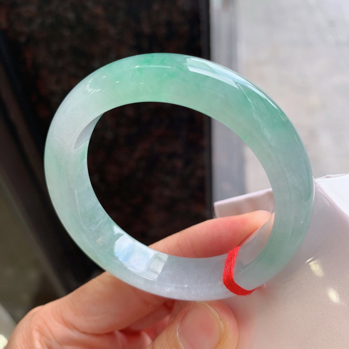 正圈冰飘绿 无裂 种色俱佳