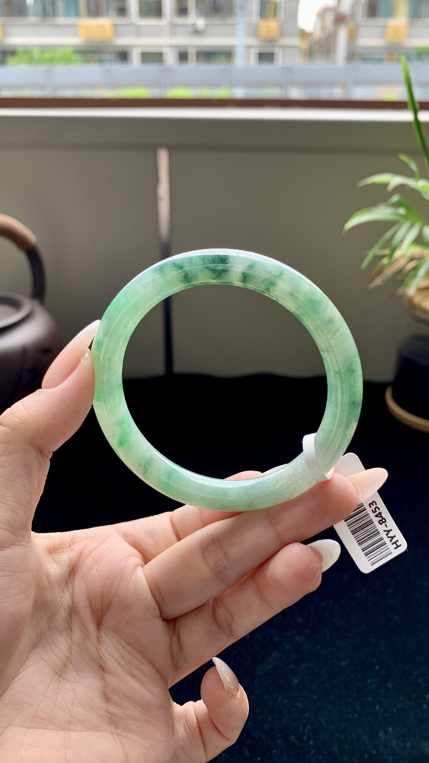 飘绿花圆条圆条成品 HYY-8453 尺寸：55-9.5-8.5