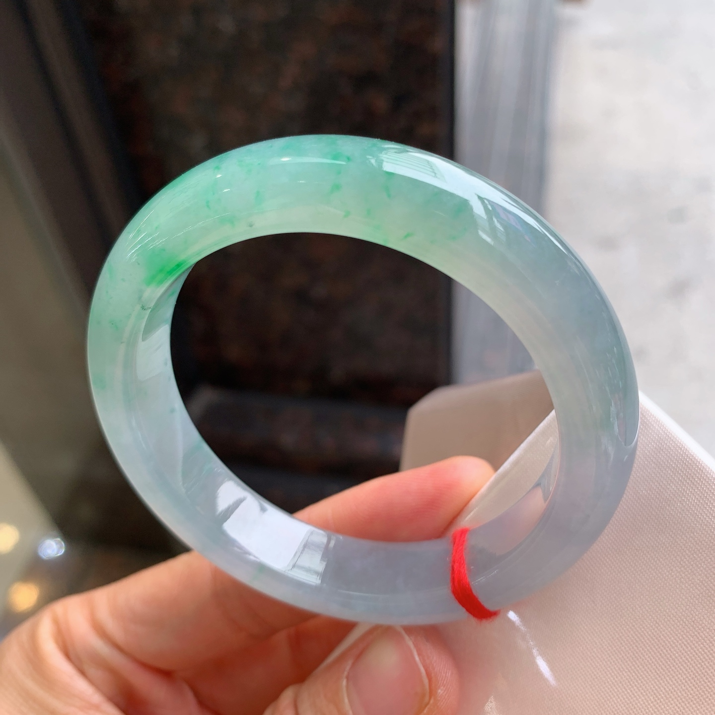 正圈冰飘绿 无裂 种色俱佳