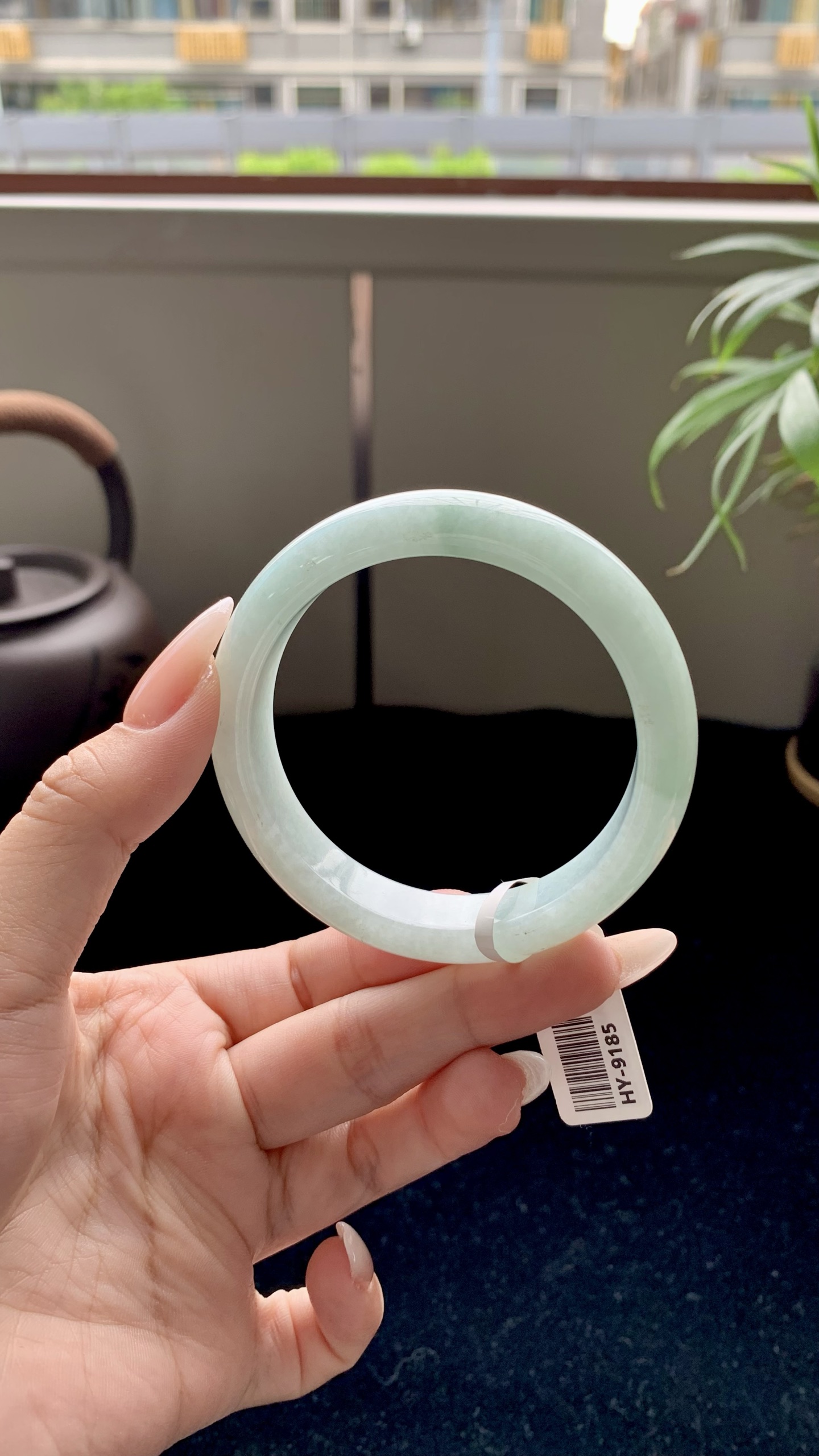 淡果绿正圈成品,HY-9185,尺寸：54-13-8