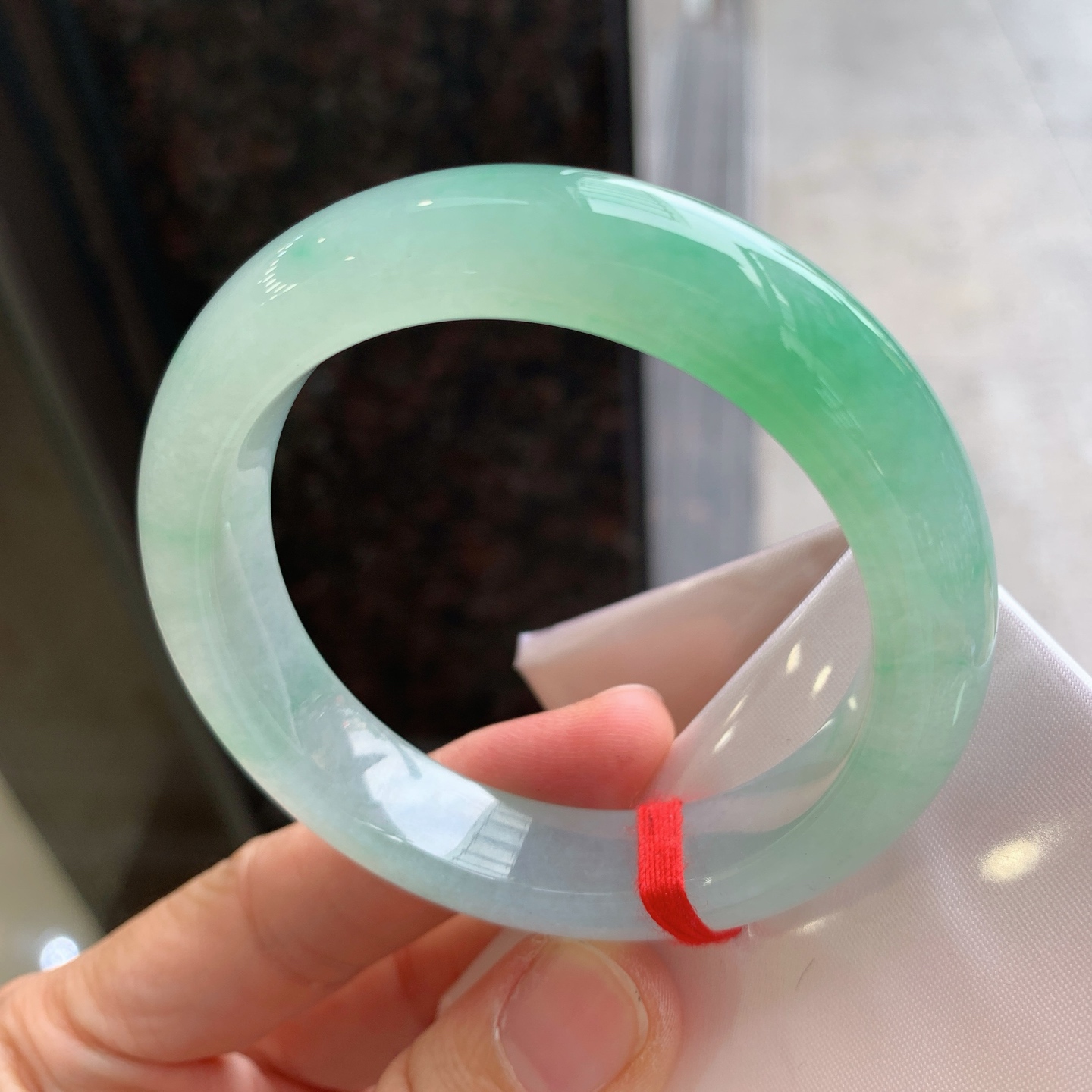 正圈冰飘绿 无裂 种色俱佳
