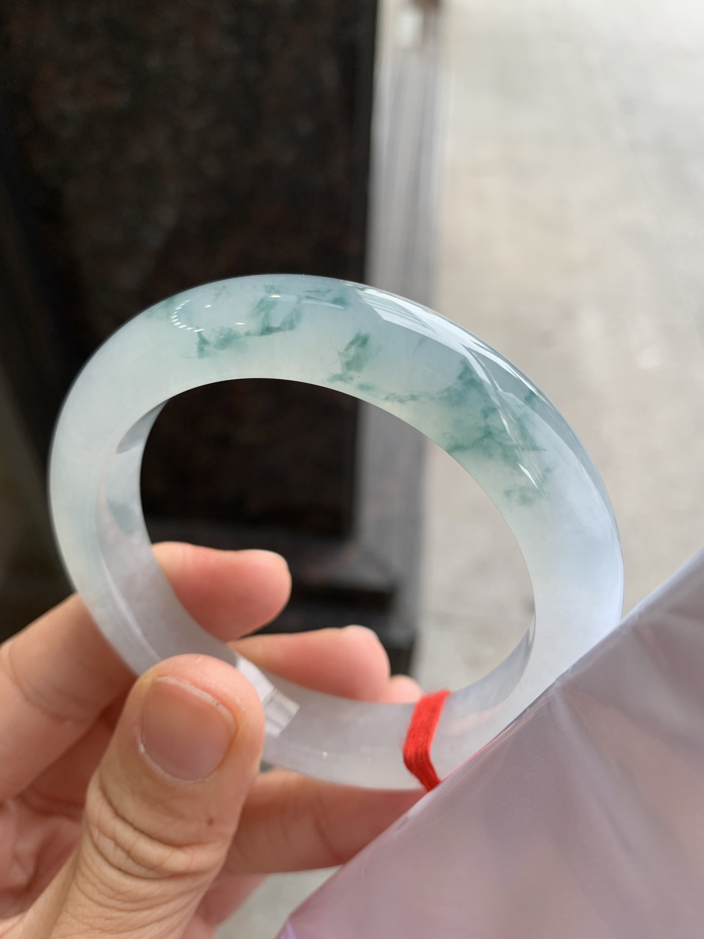正圈冰飘花，无裂，花色漂亮