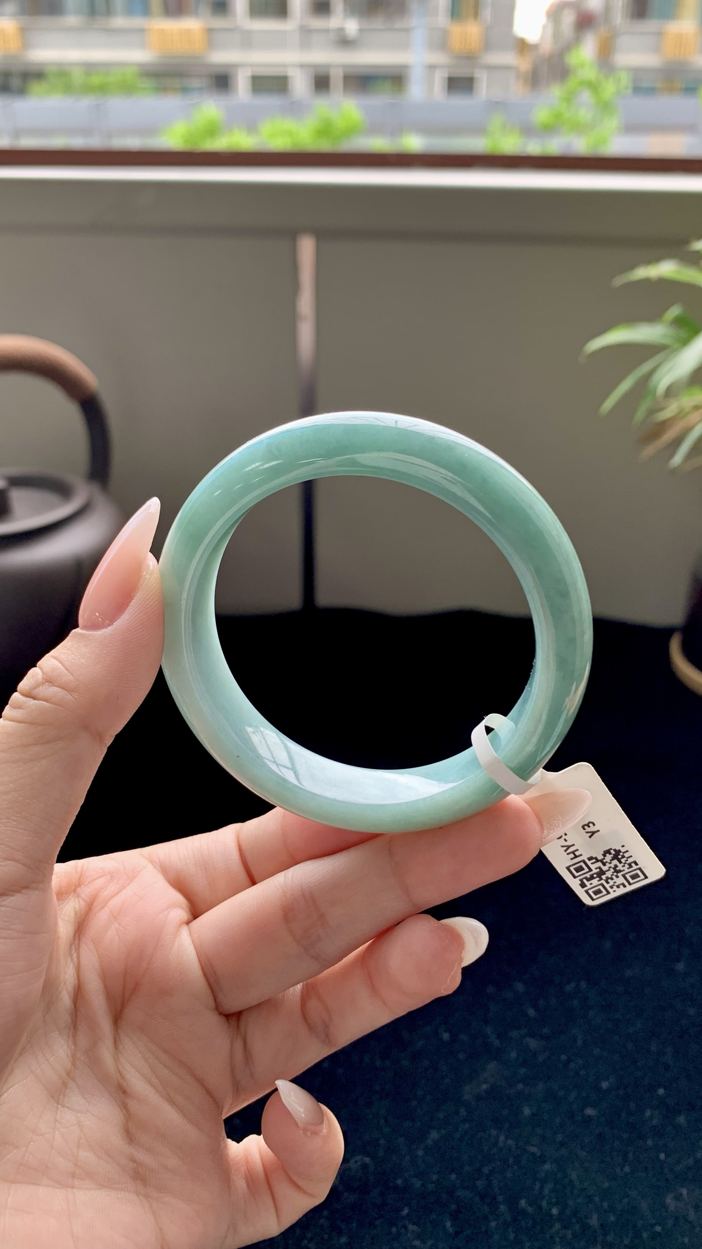 蓝底正圈成品 HY-9182 尺寸：52-12-8
