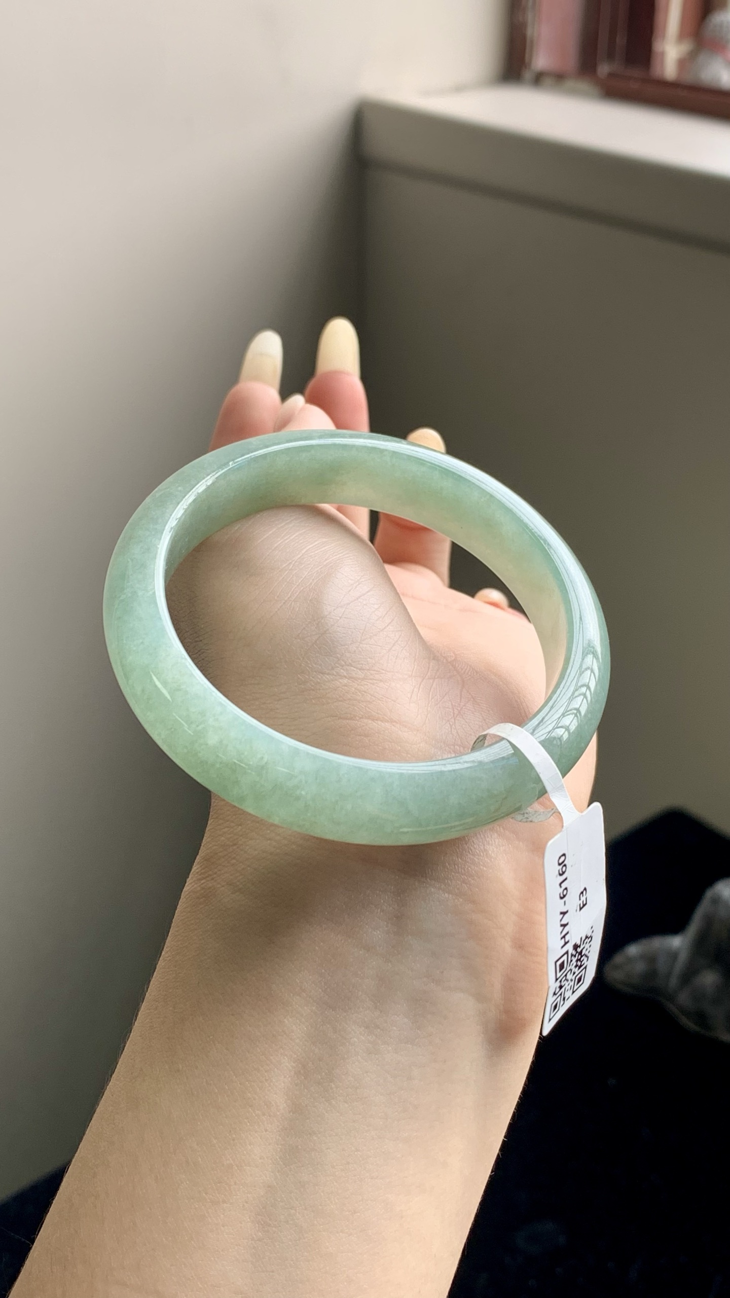 湖水绿正圈成品 HYY-6160 尺寸：57-12.5-7.5