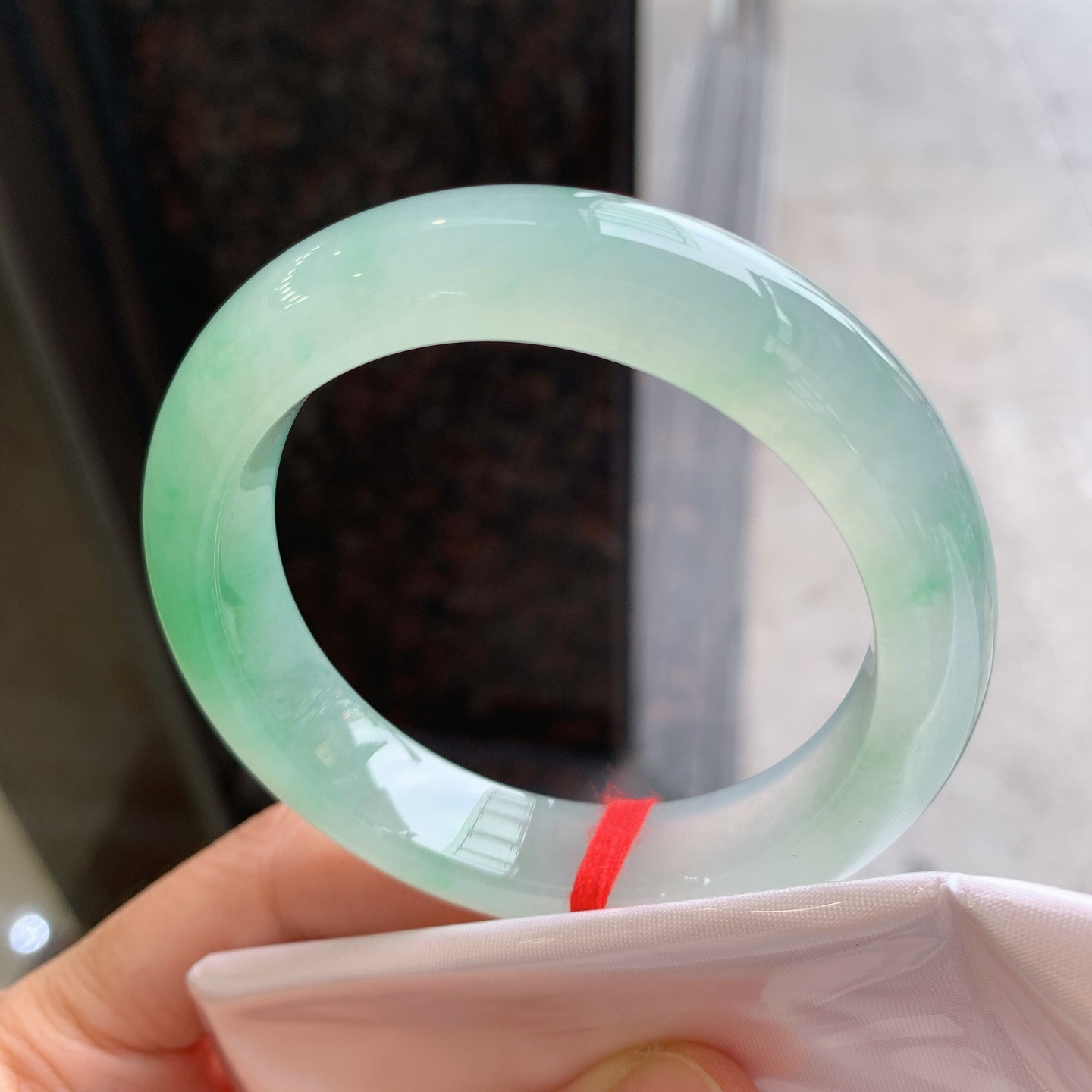 正圈冰飘绿 无裂 种色俱佳