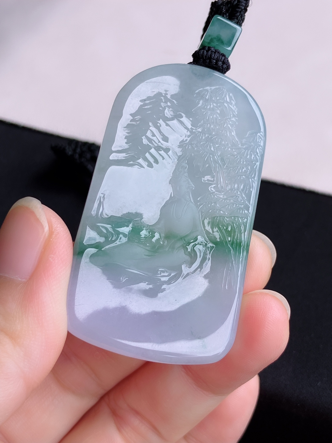 双彩观音，意境美，尺寸54/31.8/5.6/自然光实拍