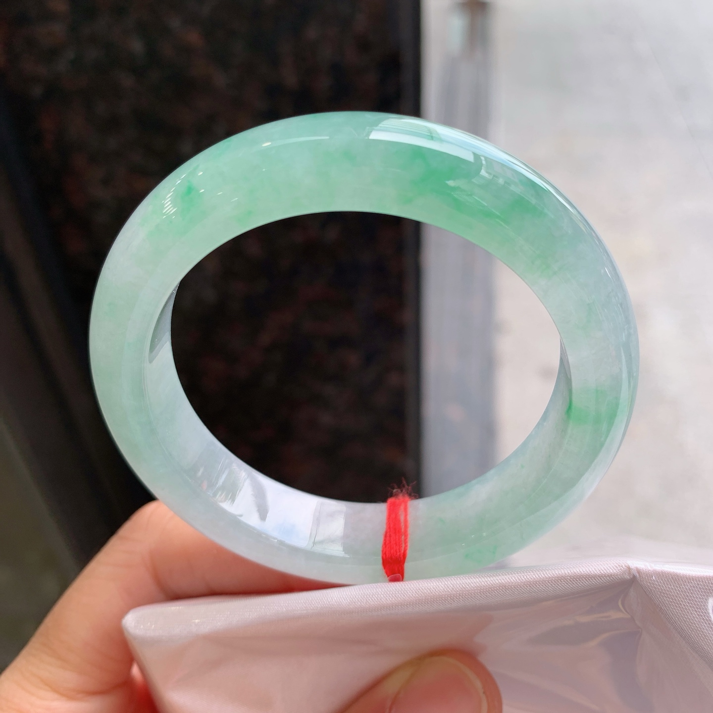 正圈冰飘绿 无裂 种色俱佳