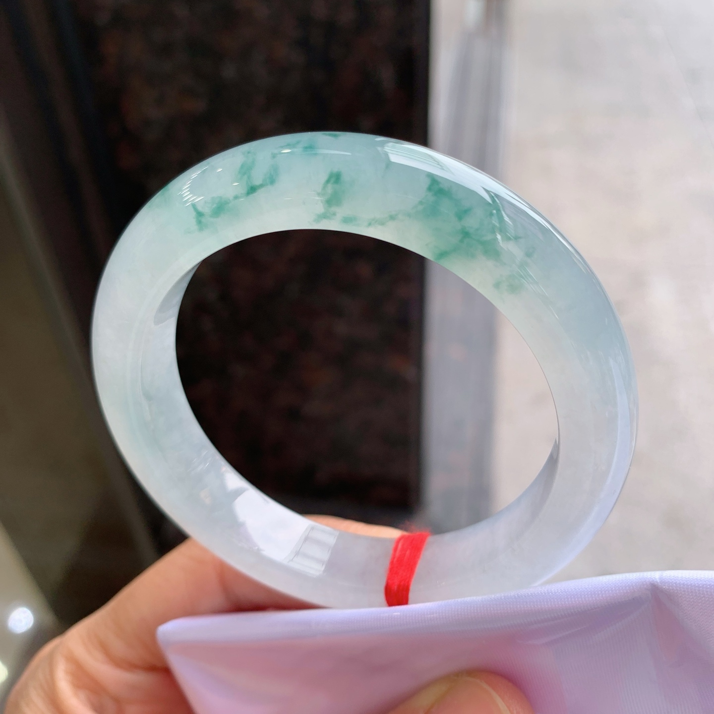 正圈冰飘花，无裂，花色漂亮