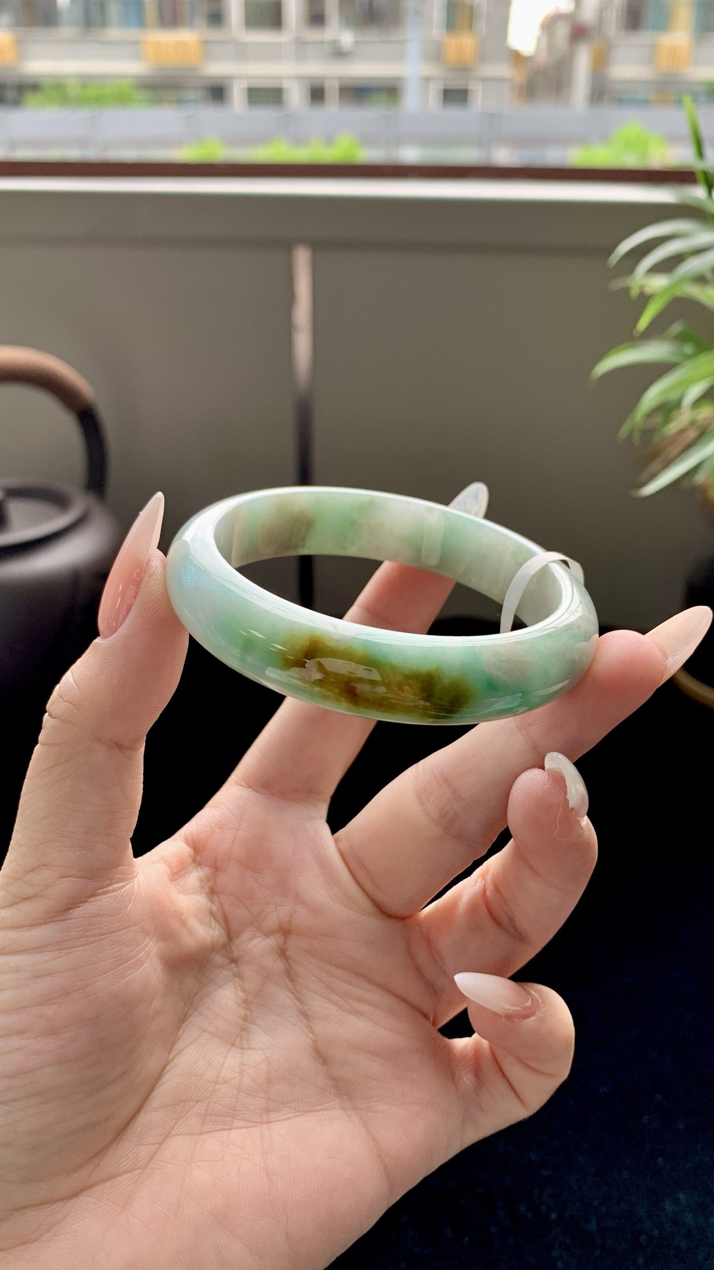 黄加绿正圈成品 HYY-9689 尺寸：53-12-7