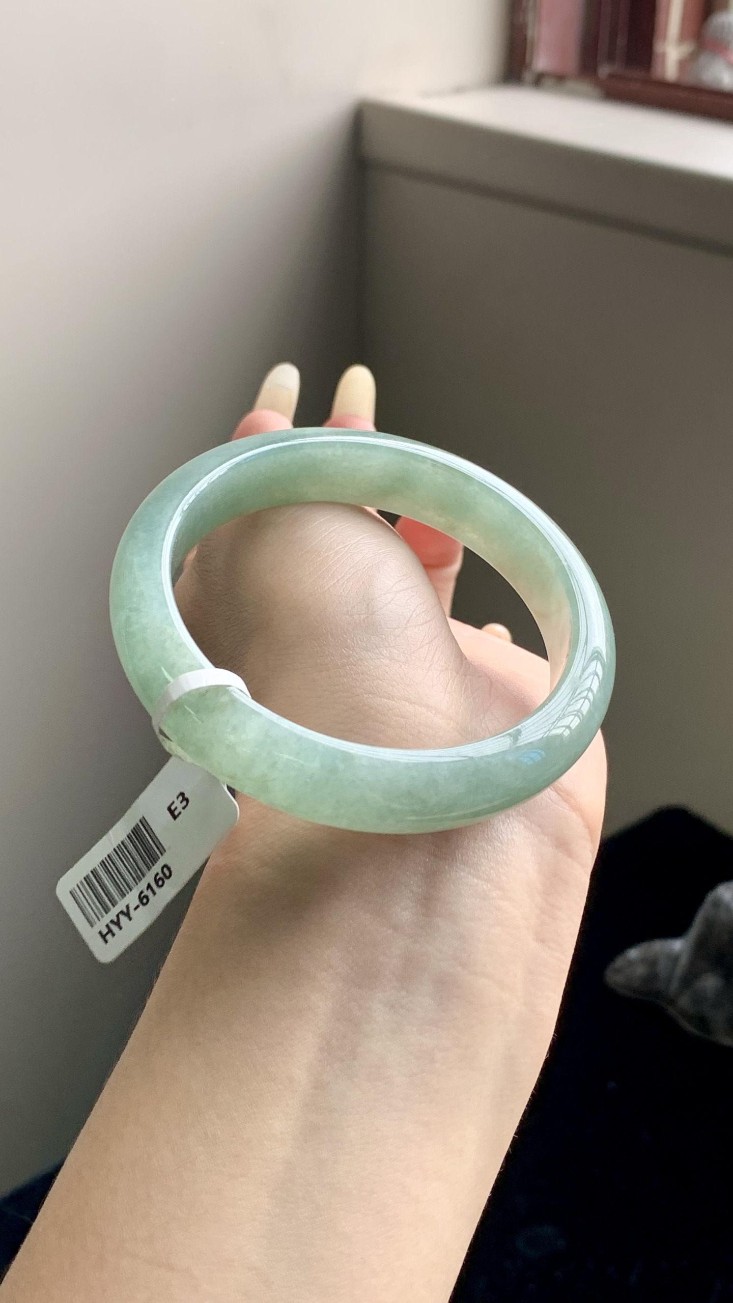 湖水绿正圈成品 HYY-6160 尺寸：57-12.5-7.5
