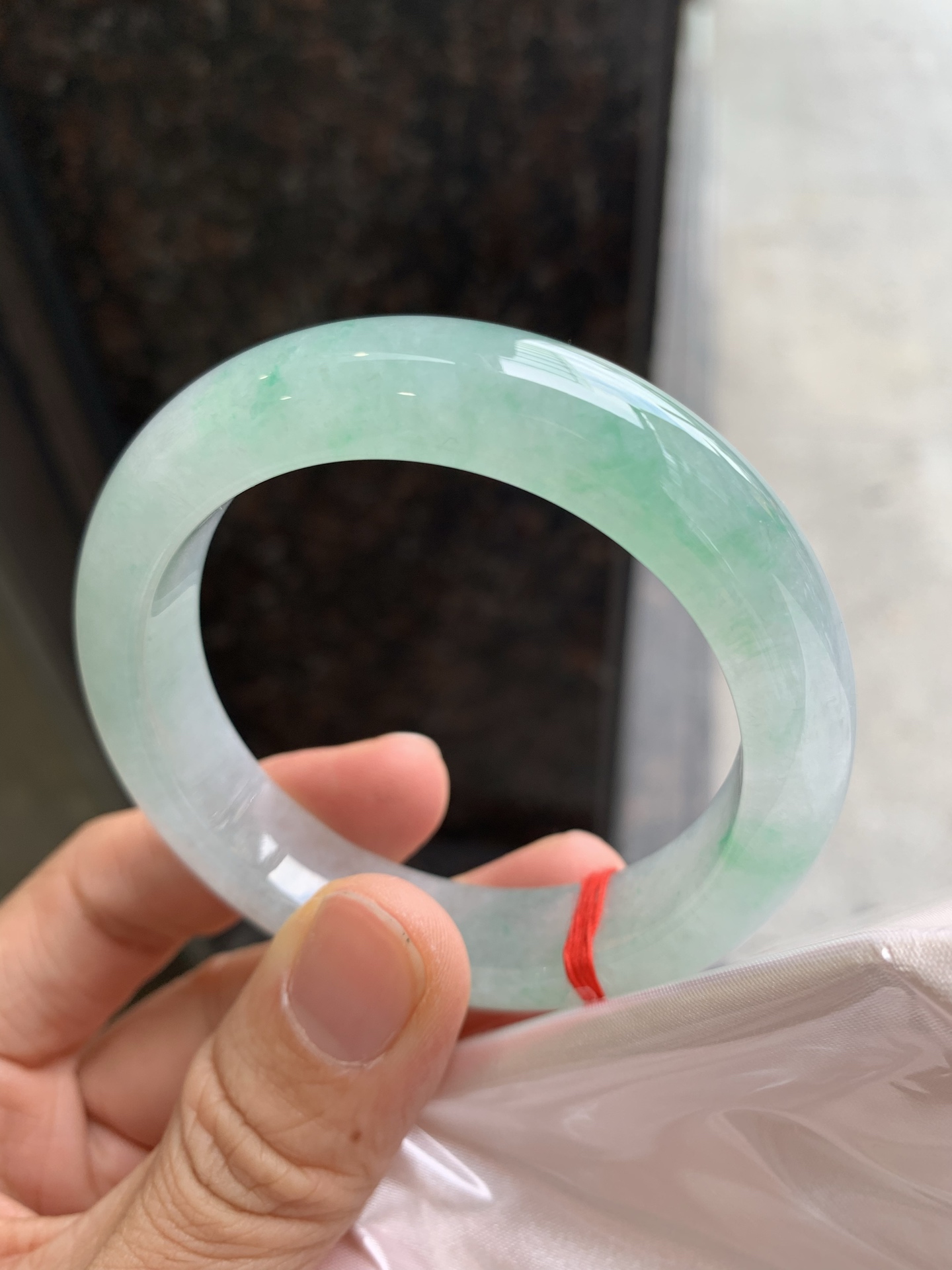 正圈冰飘绿 无裂 种色俱佳