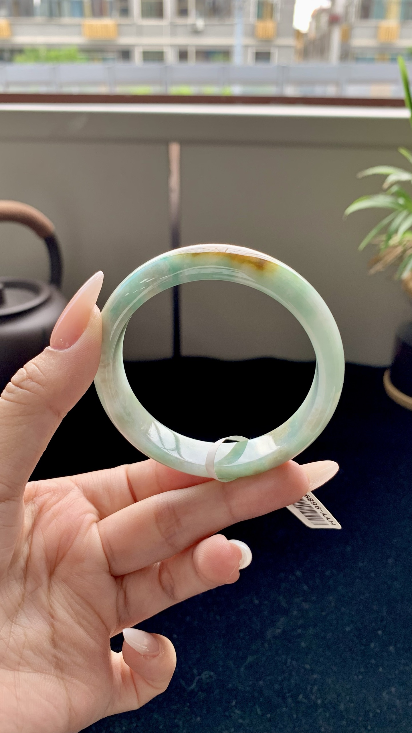 黄加绿正圈成品 HYY-9689 尺寸：53-12-7