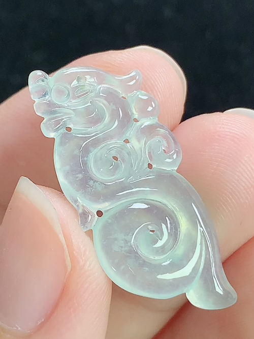 冰种龙牌，无裂，尺寸29.5-12.8-2.8mm，J01lzy