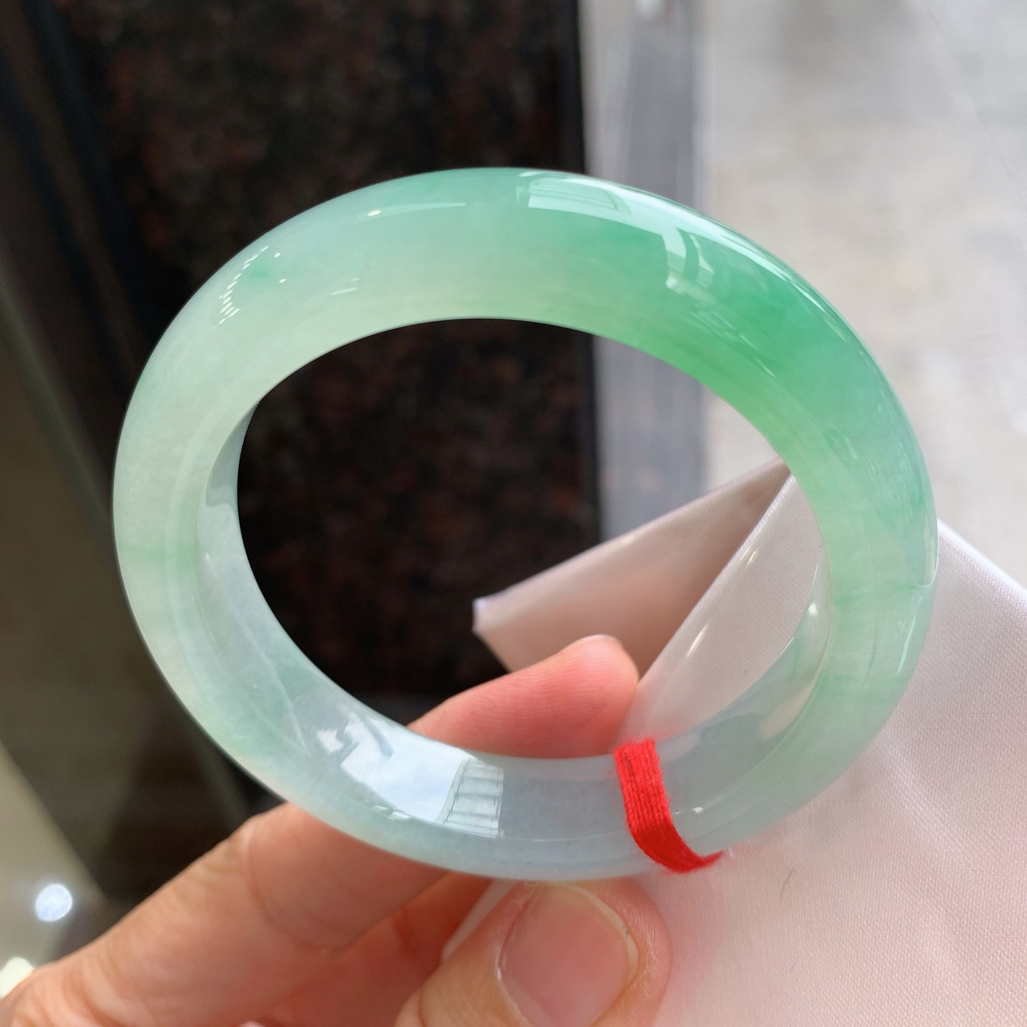 正圈冰飘绿 无裂 种色俱佳