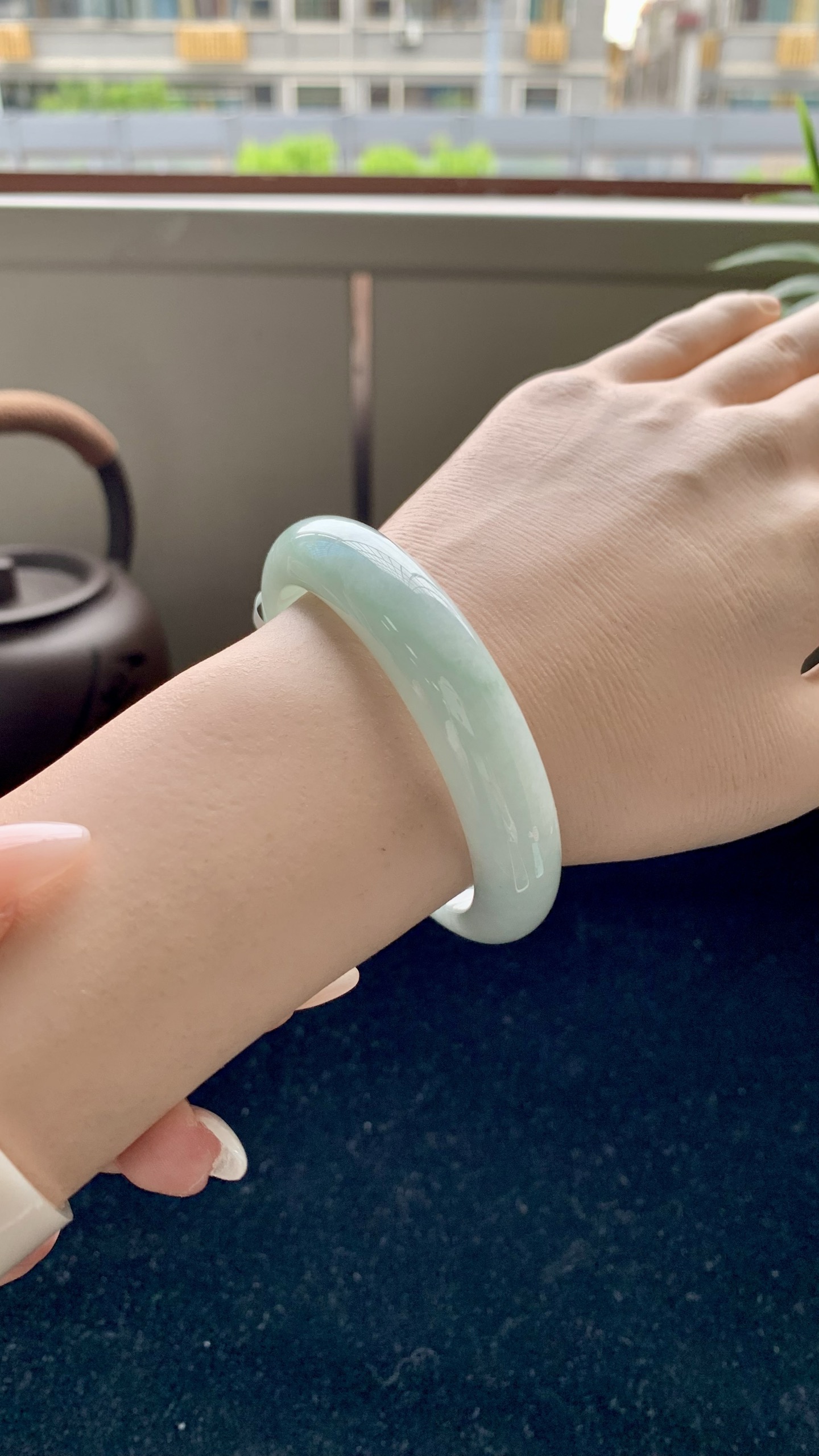 淡果绿正圈成品,HY-9185,尺寸：54-13-8