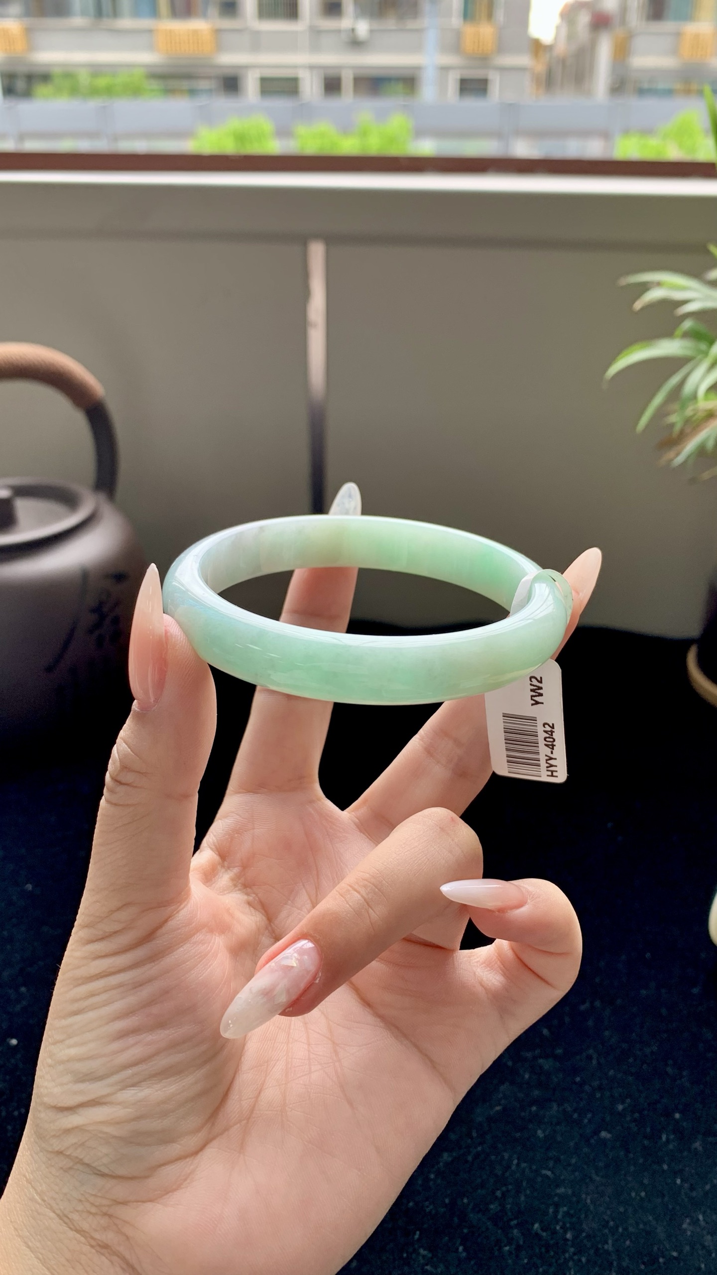 淡果绿正圈成品 HYY-4042 尺寸：60-11-7